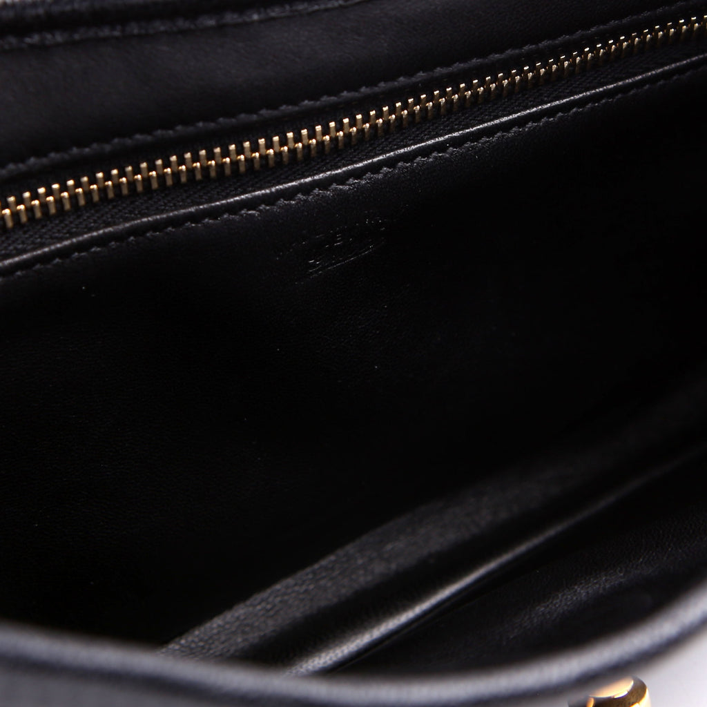 Gucci 863137 Jackie Slim Shoulder Small Leather Black