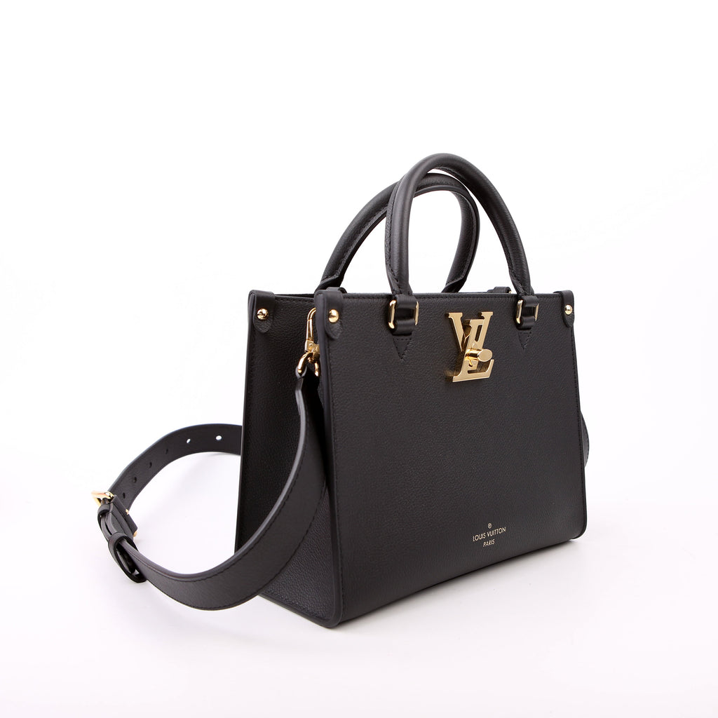 Lock & Go Tote Calfskin Black