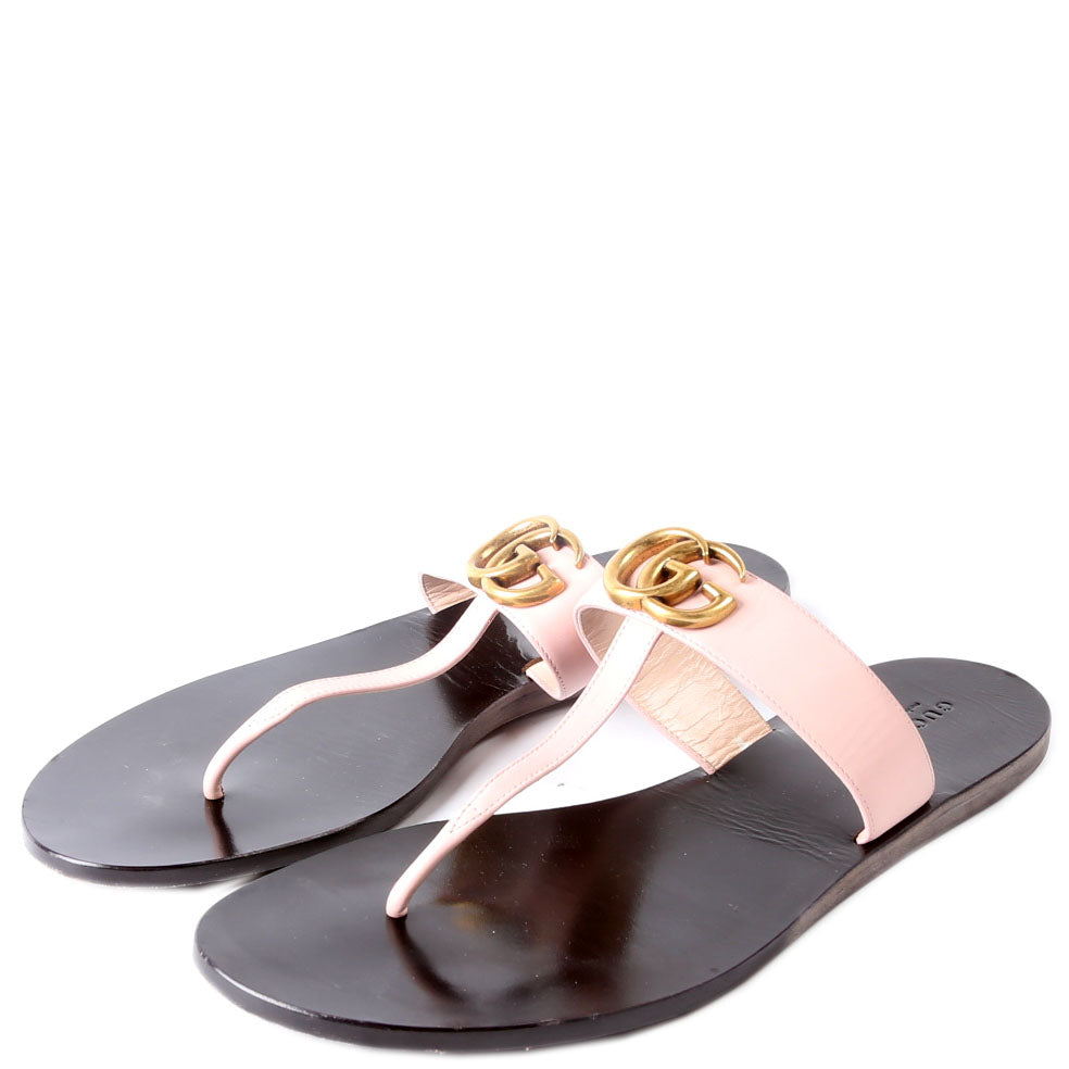 Gucci Marmont T Strap Sandals Size 42 Pink