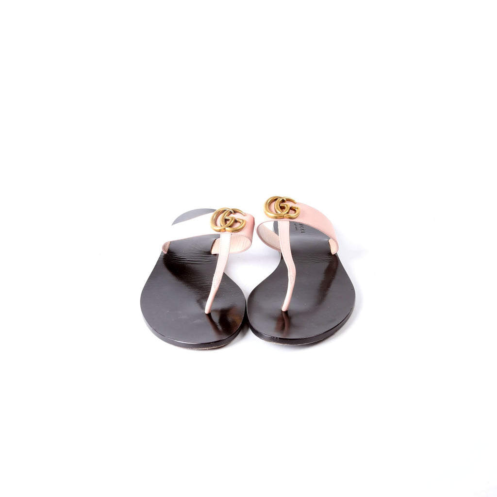 Gucci Marmont T Strap Sandals Size 42 Pink