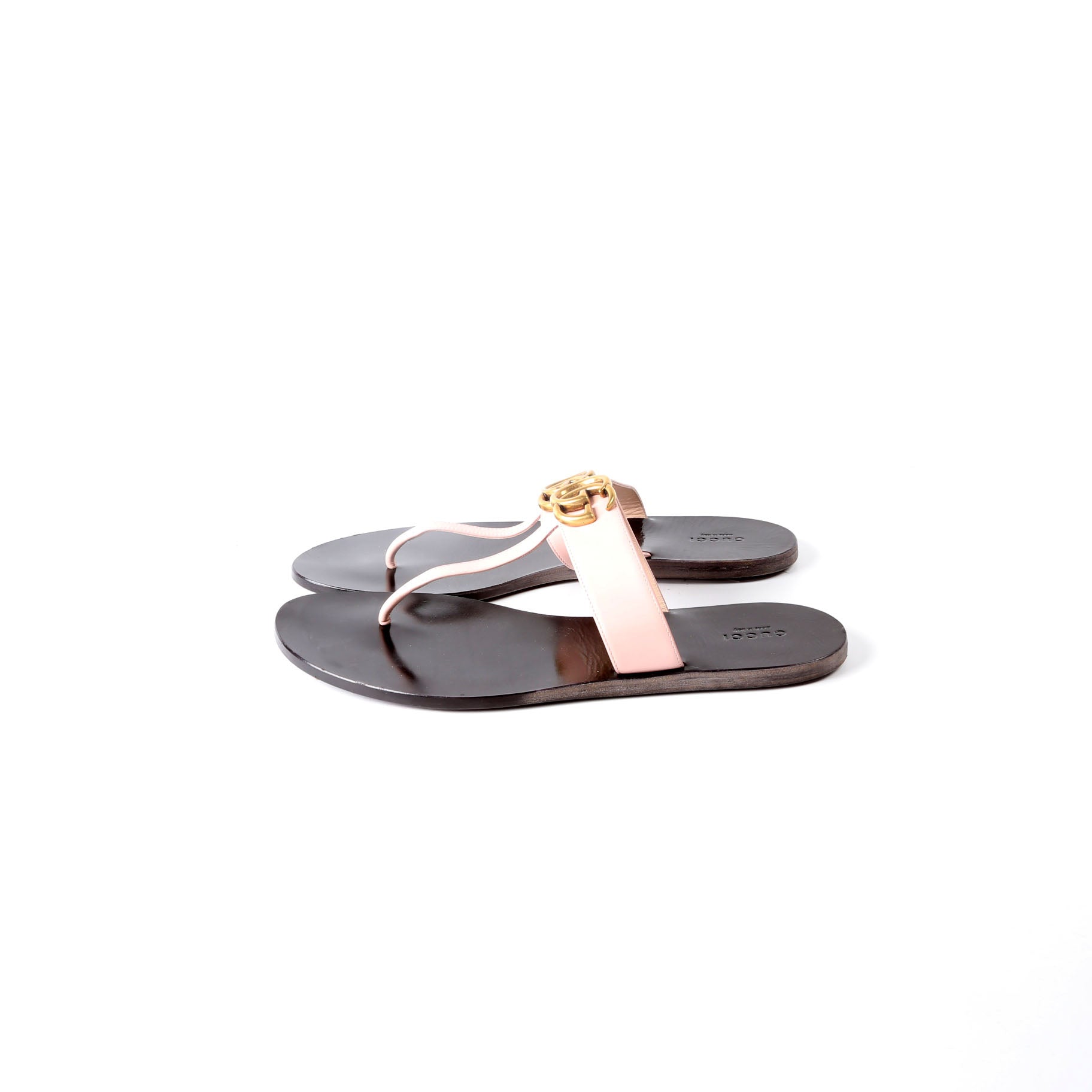 Gucci Marmont T Strap Sandals Size 42 Pink