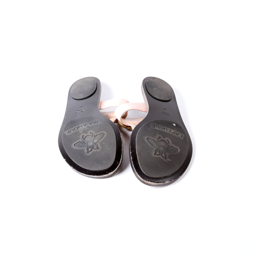 Gucci Marmont T Strap Sandals Size 42 Pink