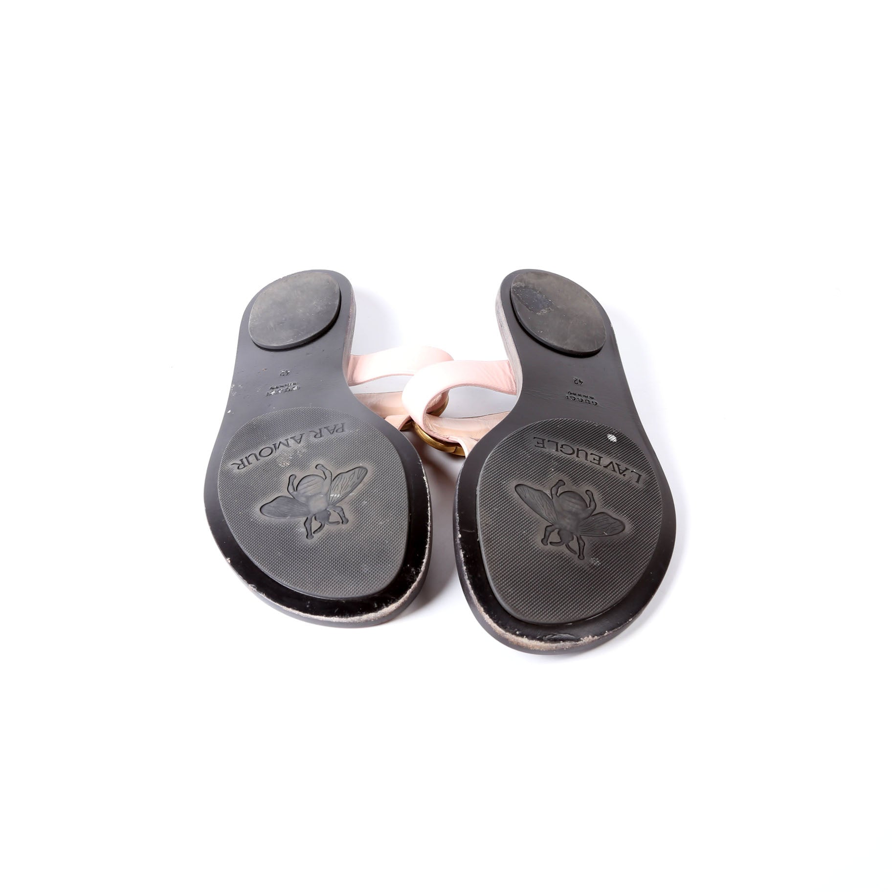 Gucci Marmont T Strap Sandals Size 42 Pink