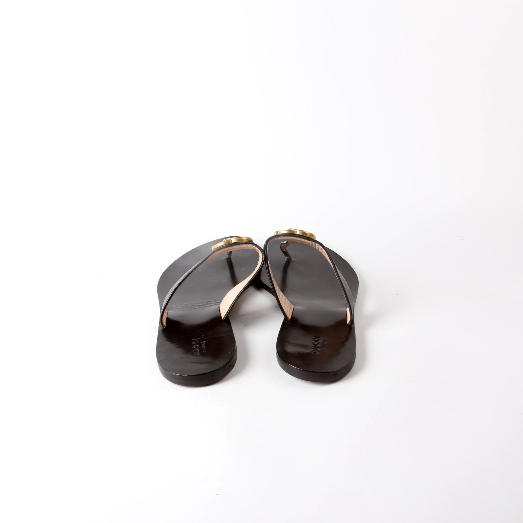 Marmont T Strap Sandals Size 42 Black