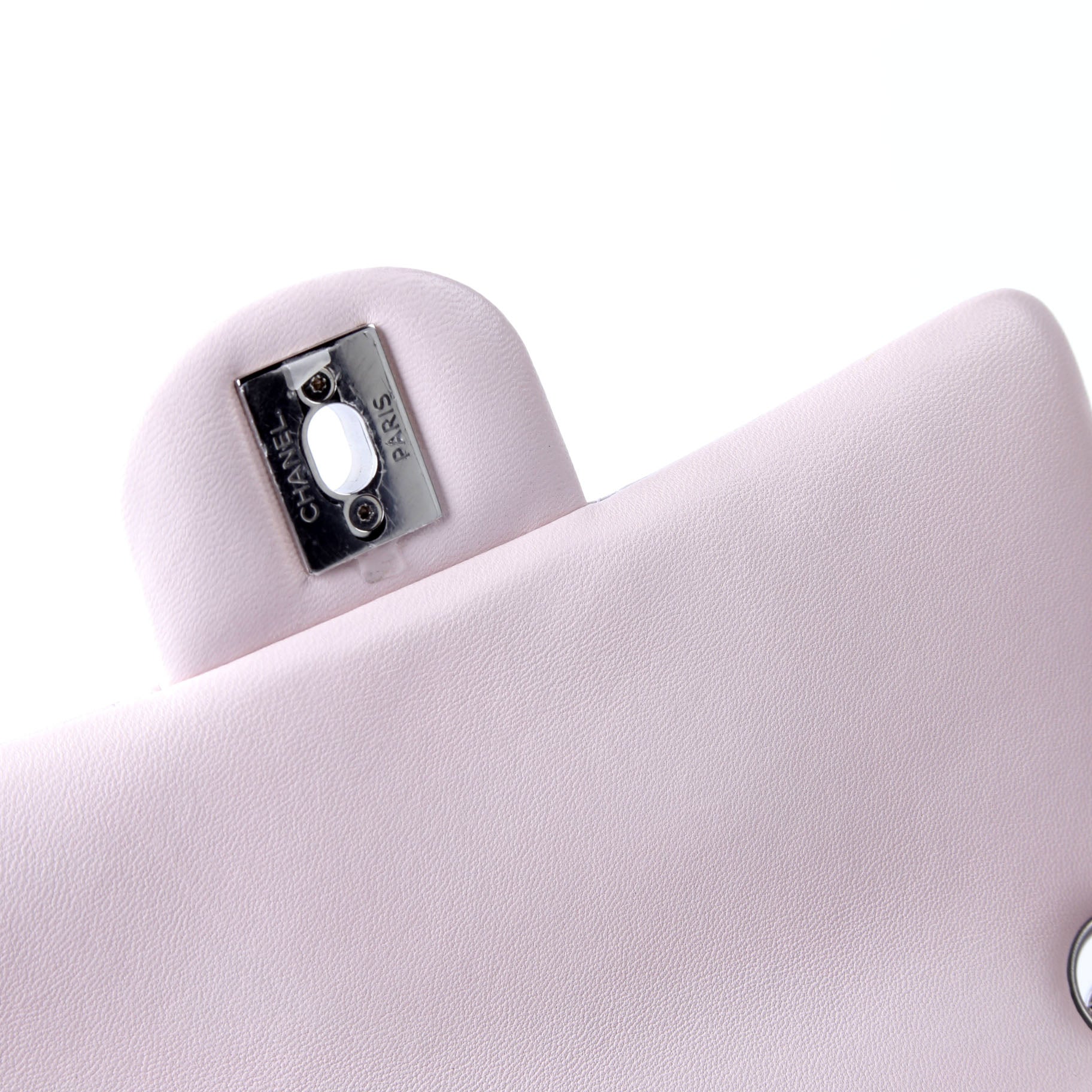 Classic Flap Mini Rectangle Lambskin RFID Pink