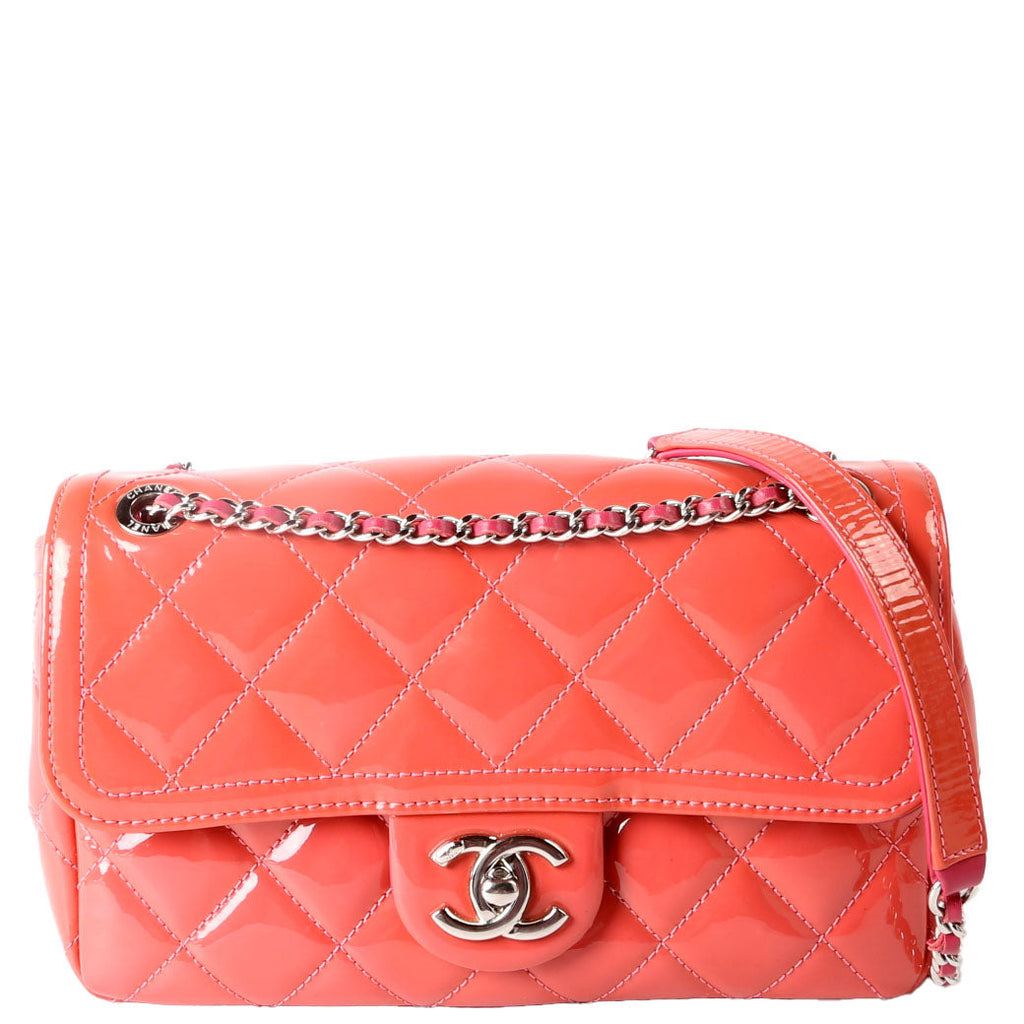 Classic Flap Mini Extra Patent 20M Pink