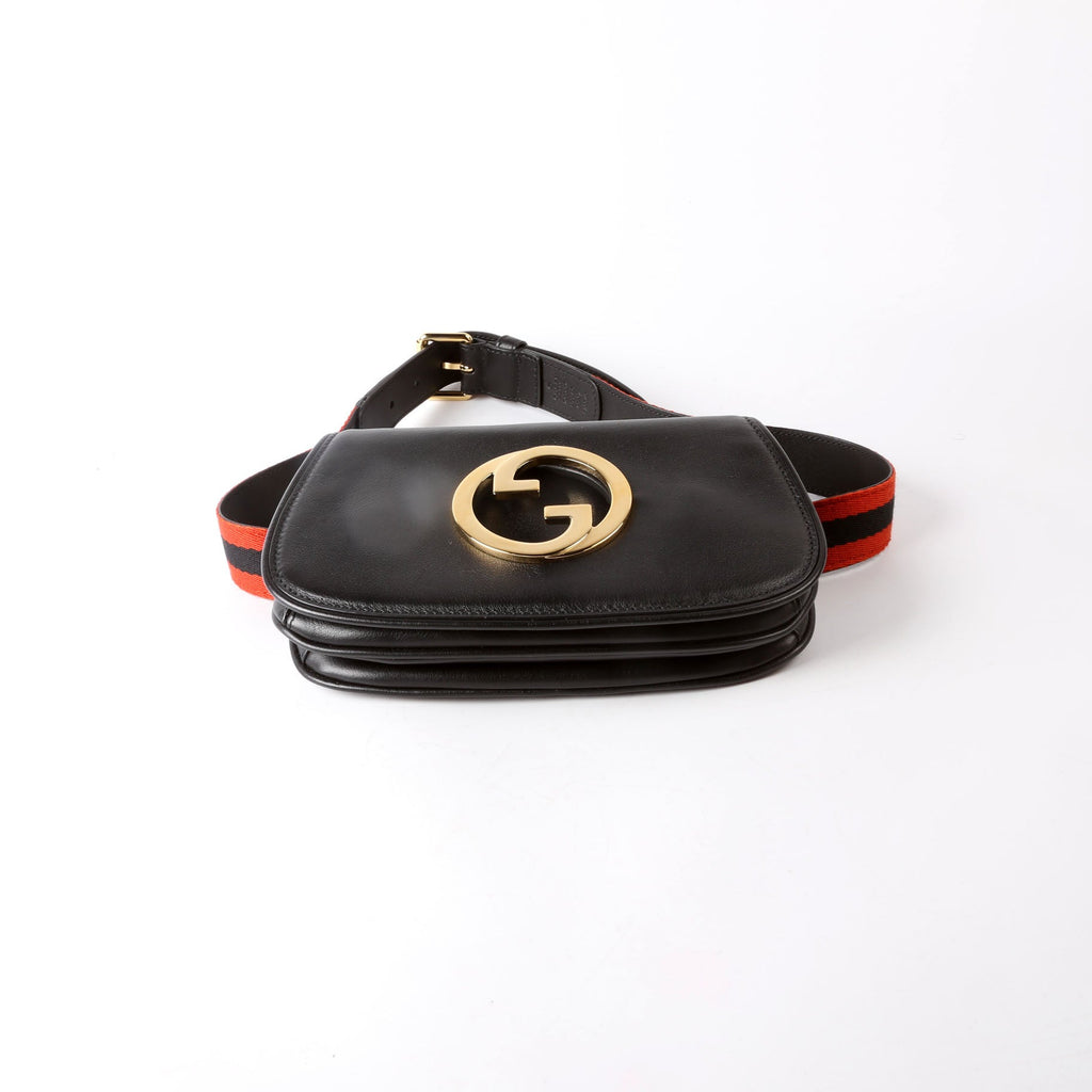 Gucci 703807 Blondie Leather Belt Bag Black
