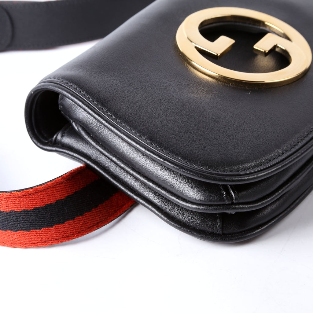 Gucci 703807 Blondie Leather Belt Bag Black