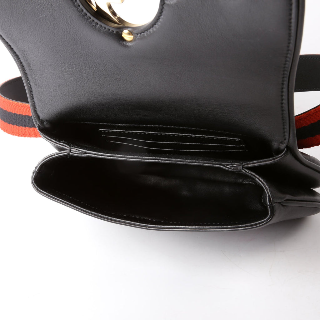 Gucci 703807 Blondie Leather Belt Bag Black