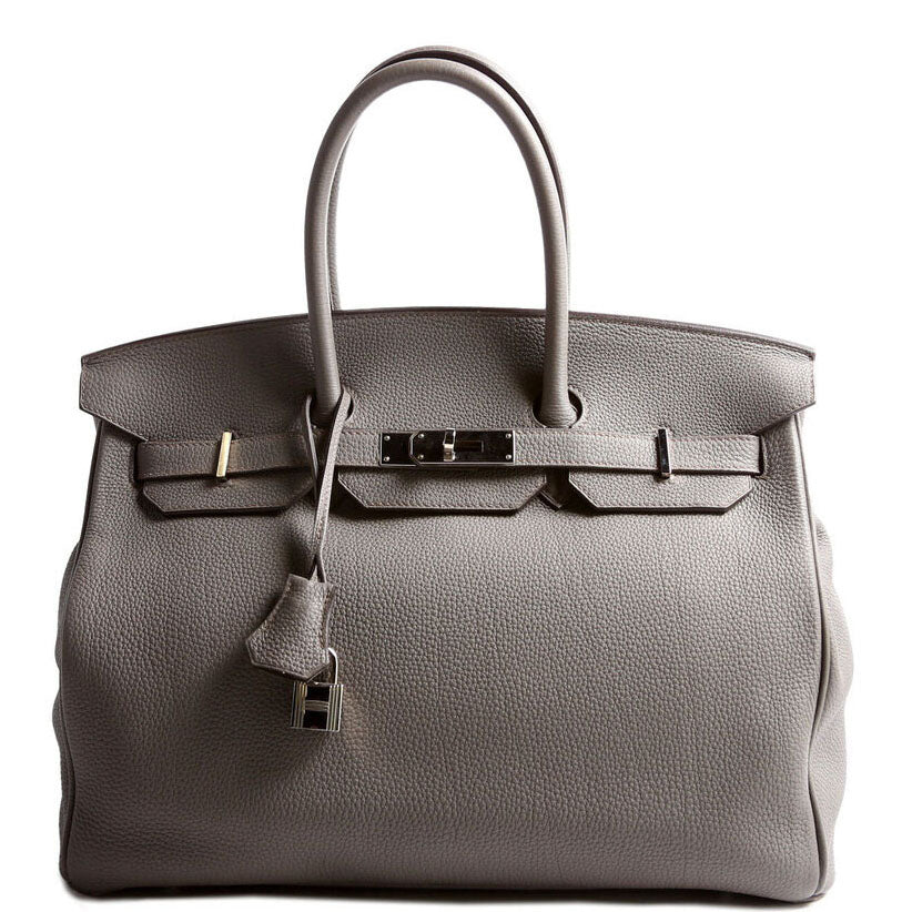 Hermes Birkin 35 Togo 2017 Etain/Palladium