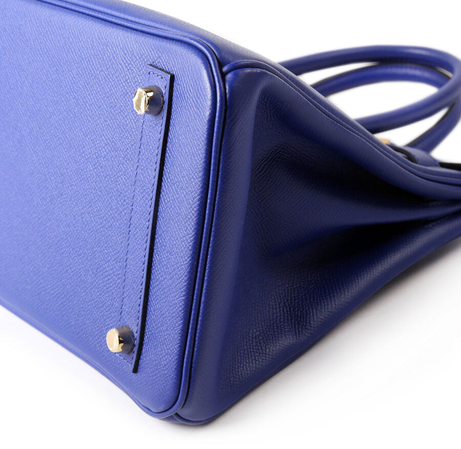 Birkin 30 Epsom 2018 Blue Electrique