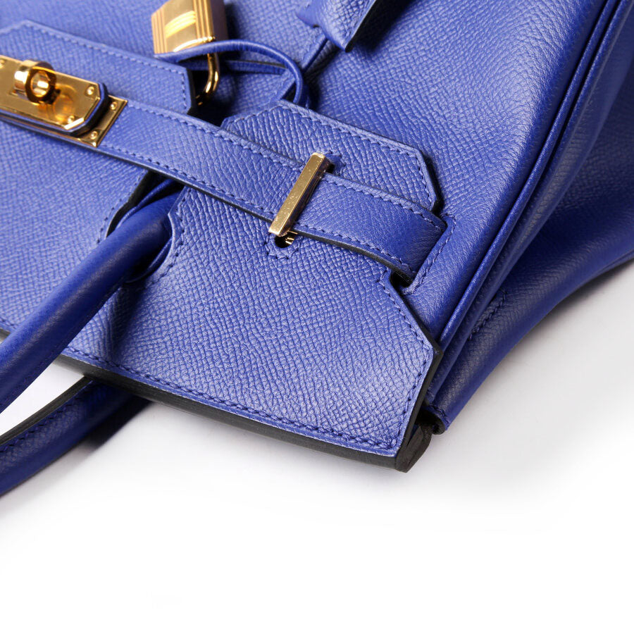 Birkin 30 Epsom 2018 Blue Electrique