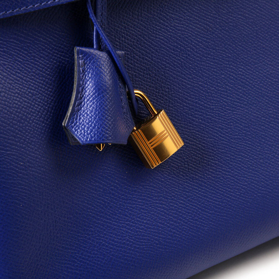 Birkin 30 Epsom 2018 Blue Electrique