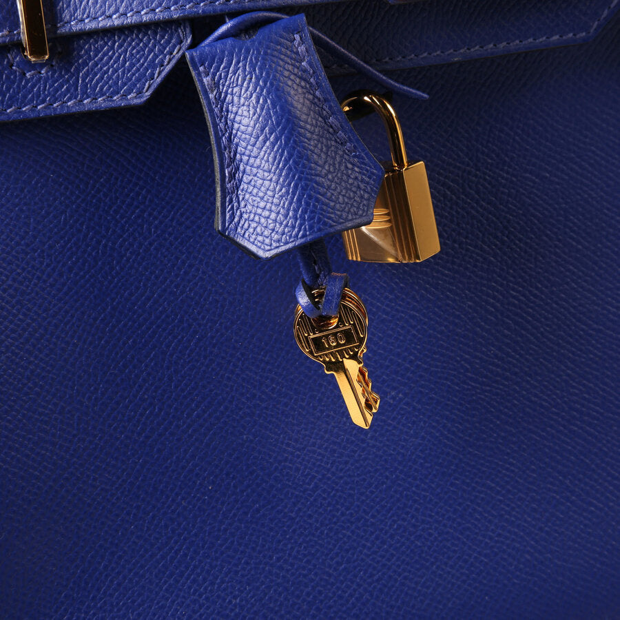 Birkin 30 Epsom 2018 Blue Electrique