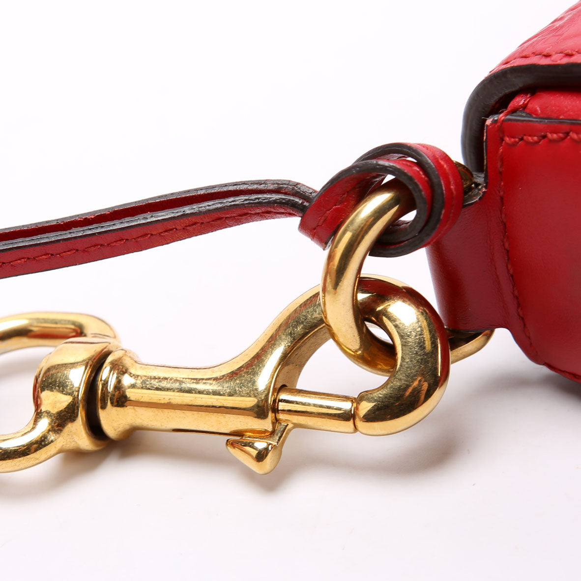 Gucci 453189 Padlock Guccissima Medium Messenger Red