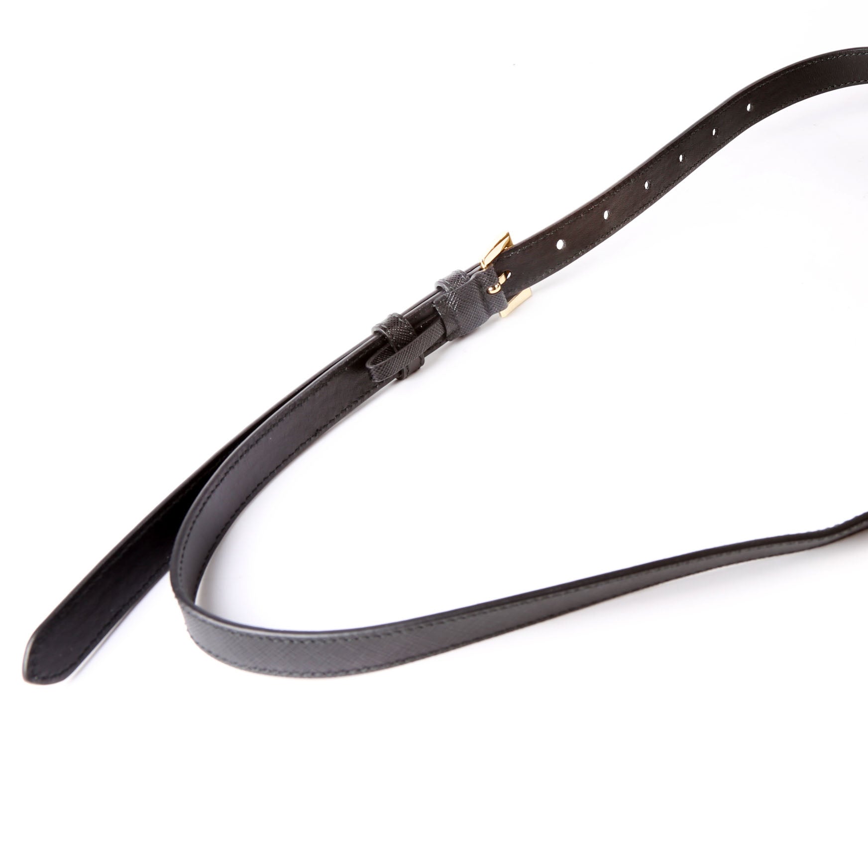 Prada 1BL045 Re-Nylon Saffiano Belt Bag Black