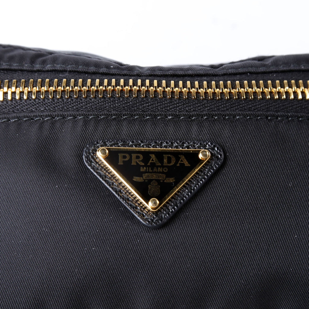 Prada 1BL045 Re-Nylon Saffiano Belt Bag Black