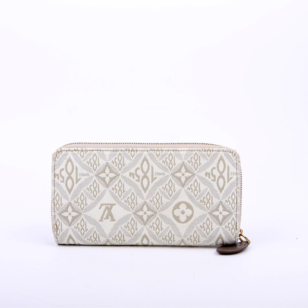 Zippy Wallet Since 1854 Jacquard White/Grey