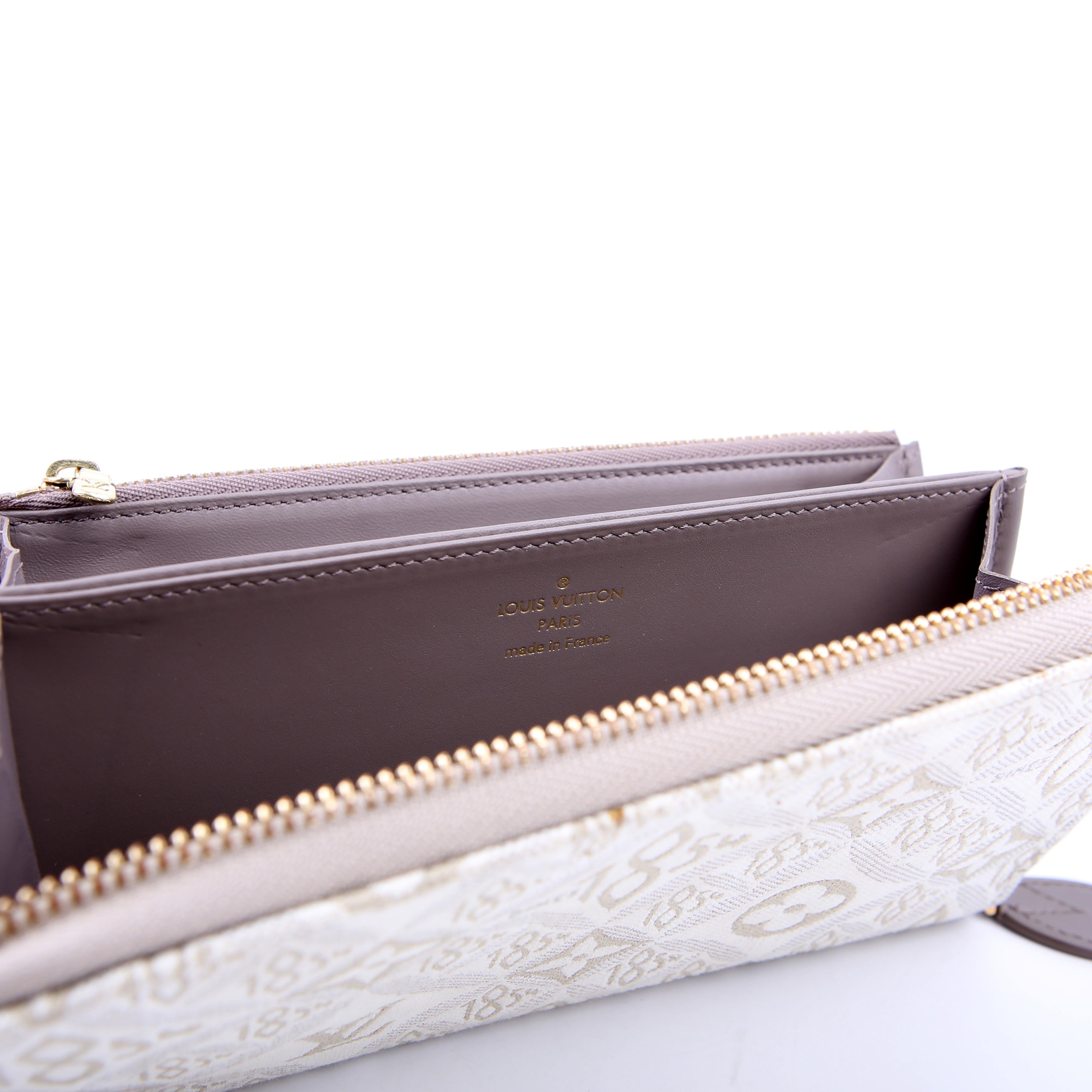 Zippy Wallet Since 1854 Jacquard White/Grey