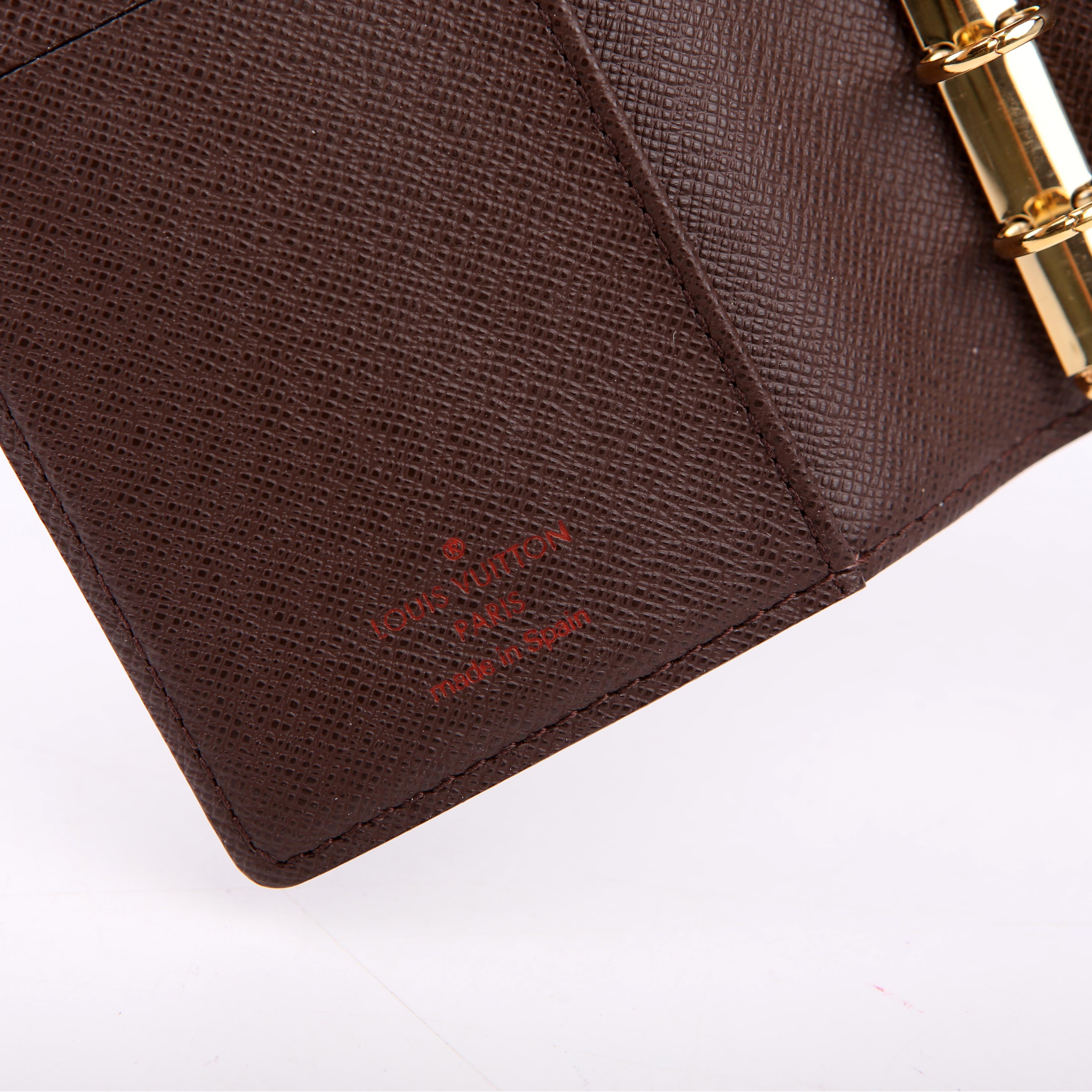 Agenda Small Ring Damier Ebene