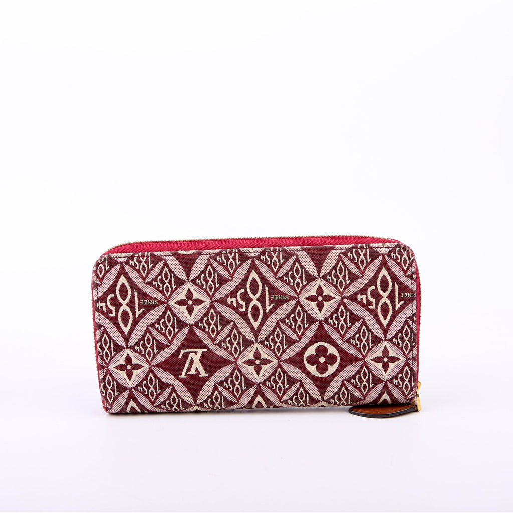 Zippy Wallet Since 1854 Jacquard Burgundy
