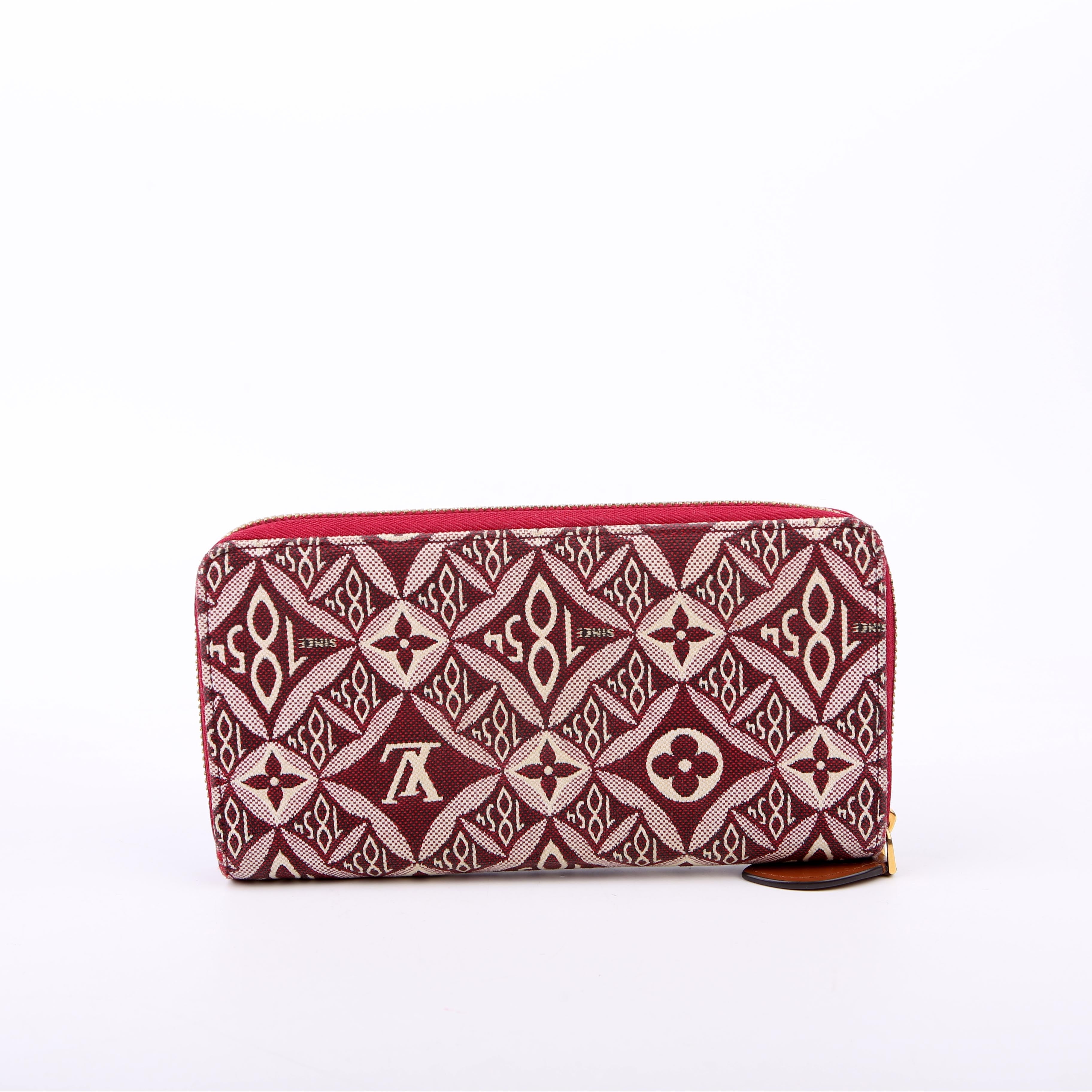 Zippy Wallet Since 1854 Jacquard Burgundy