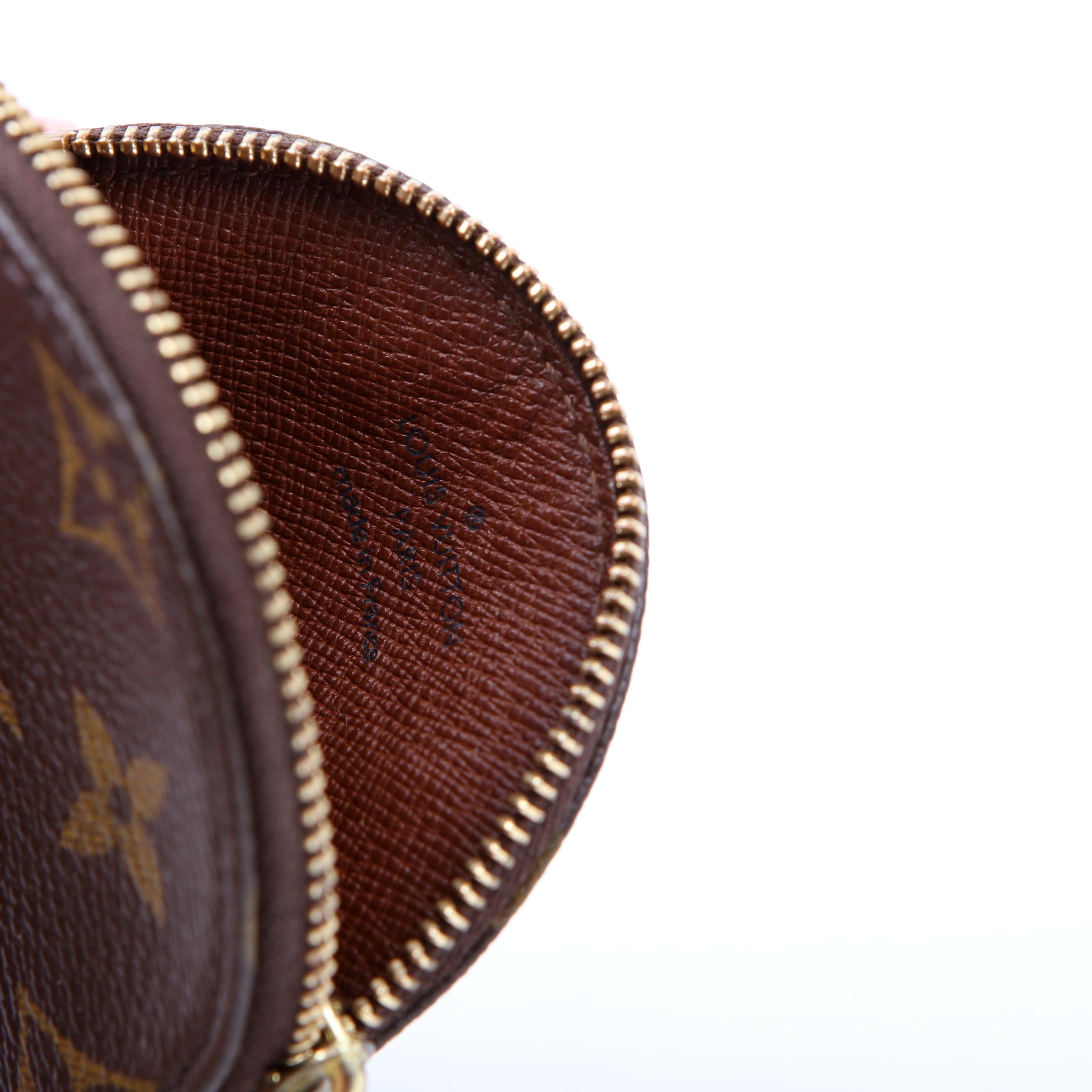 Round Coin Purse Monogram