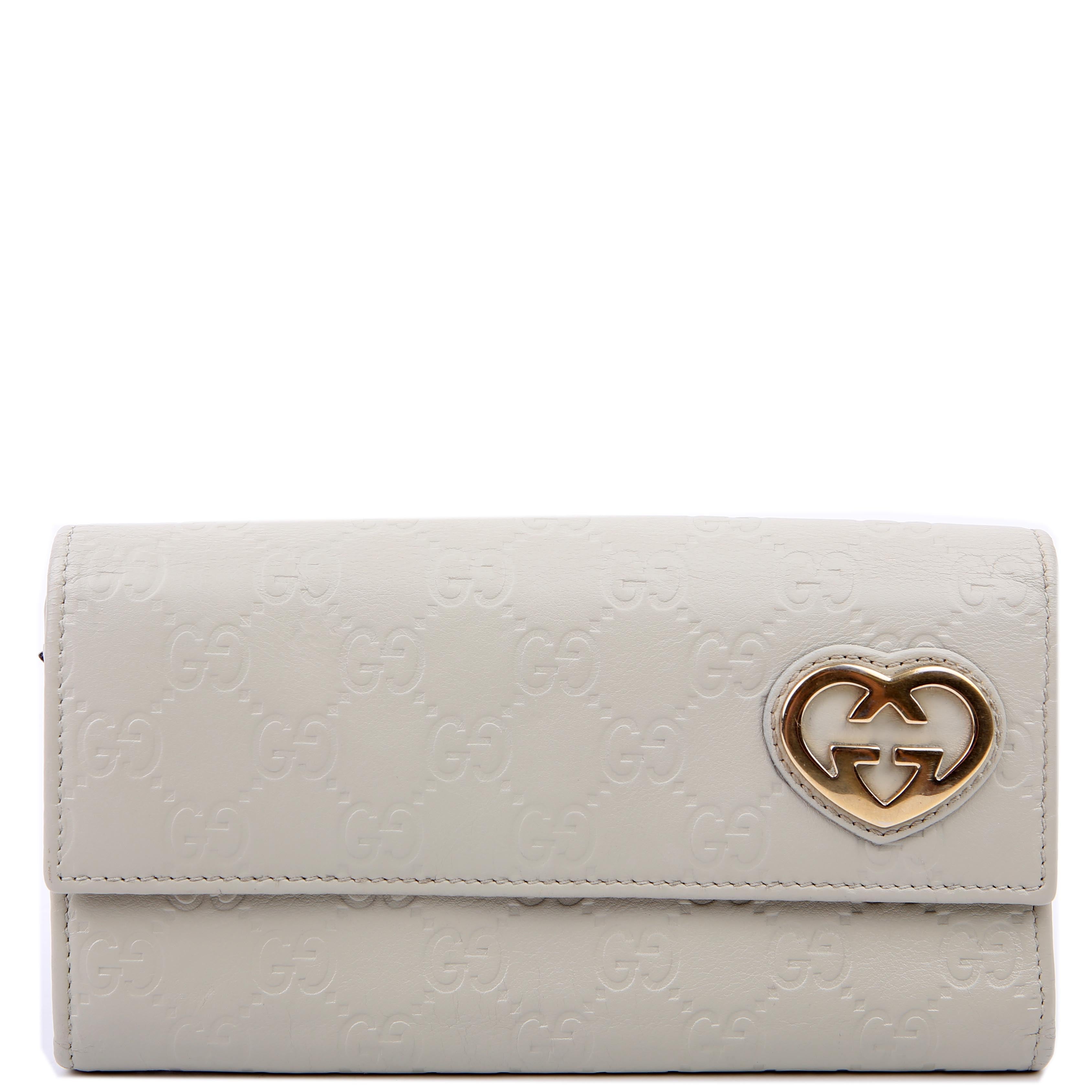Gucci 251861 Guccissima Lovely Heart Continental Wallet
