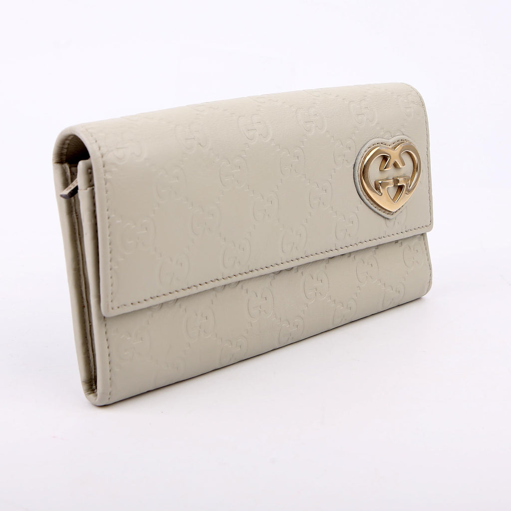 Gucci 251861 Guccissima Lovely Heart Continental Wallet