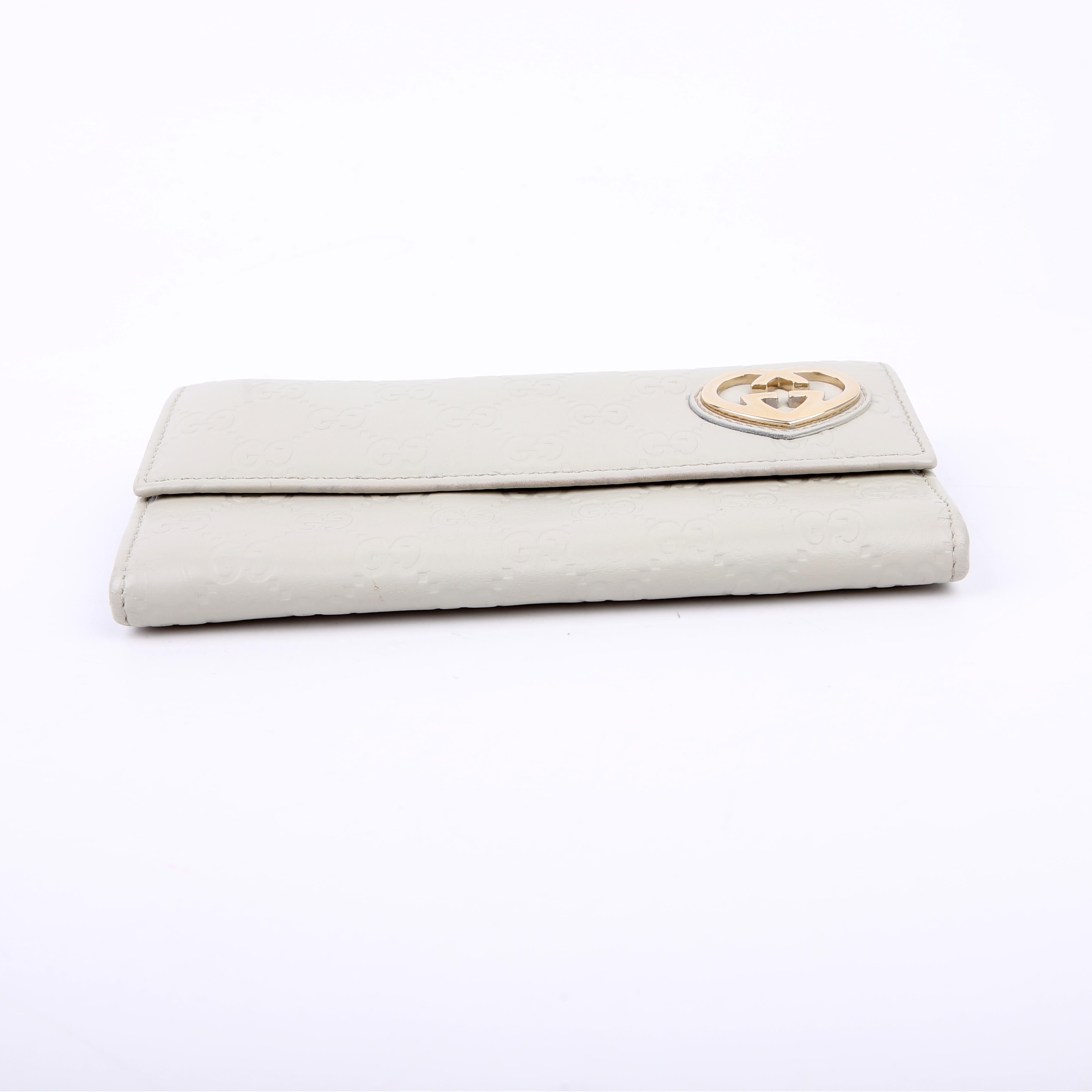 Gucci 251861 Guccissima Lovely Heart Continental Wallet