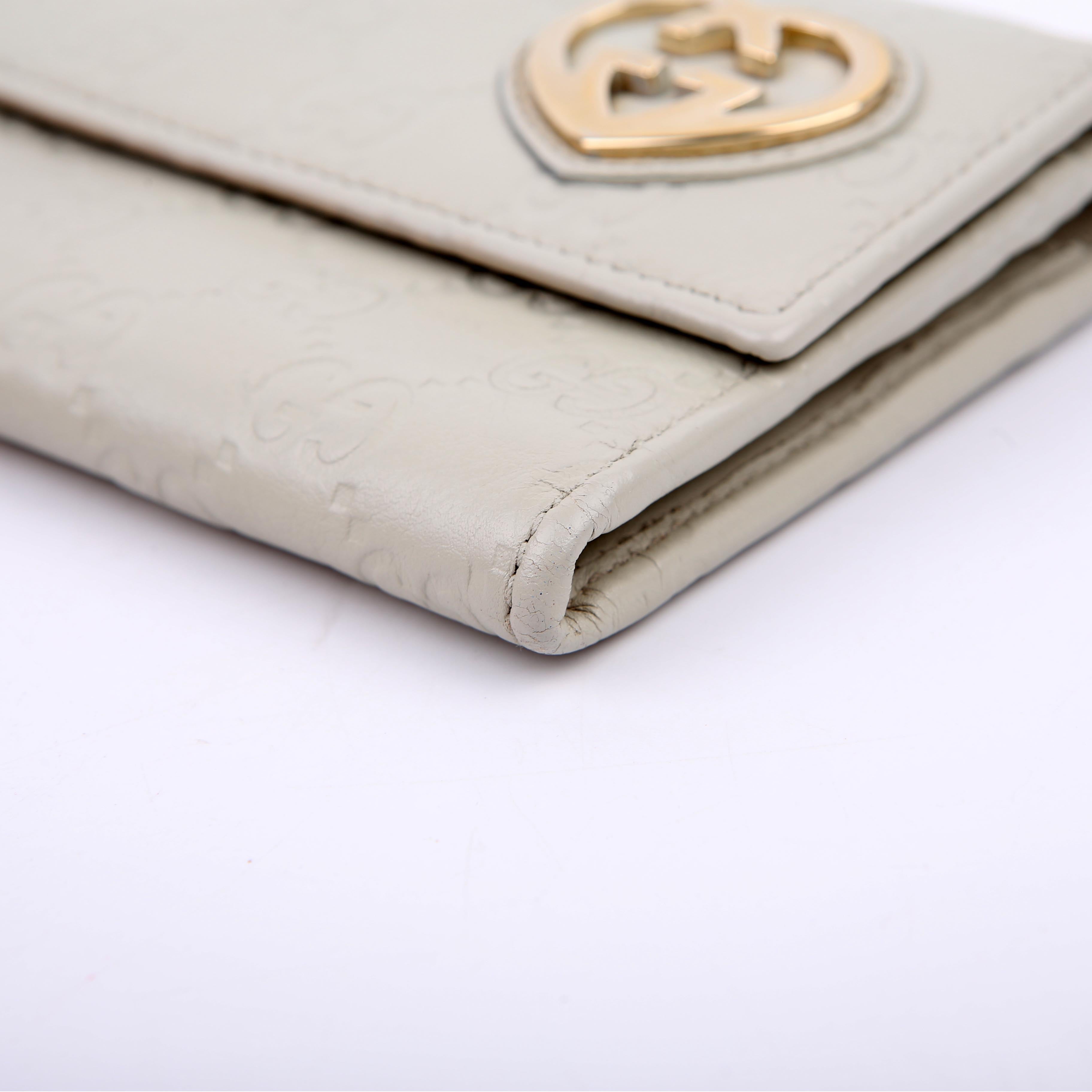 Gucci 251861 Guccissima Lovely Heart Continental Wallet