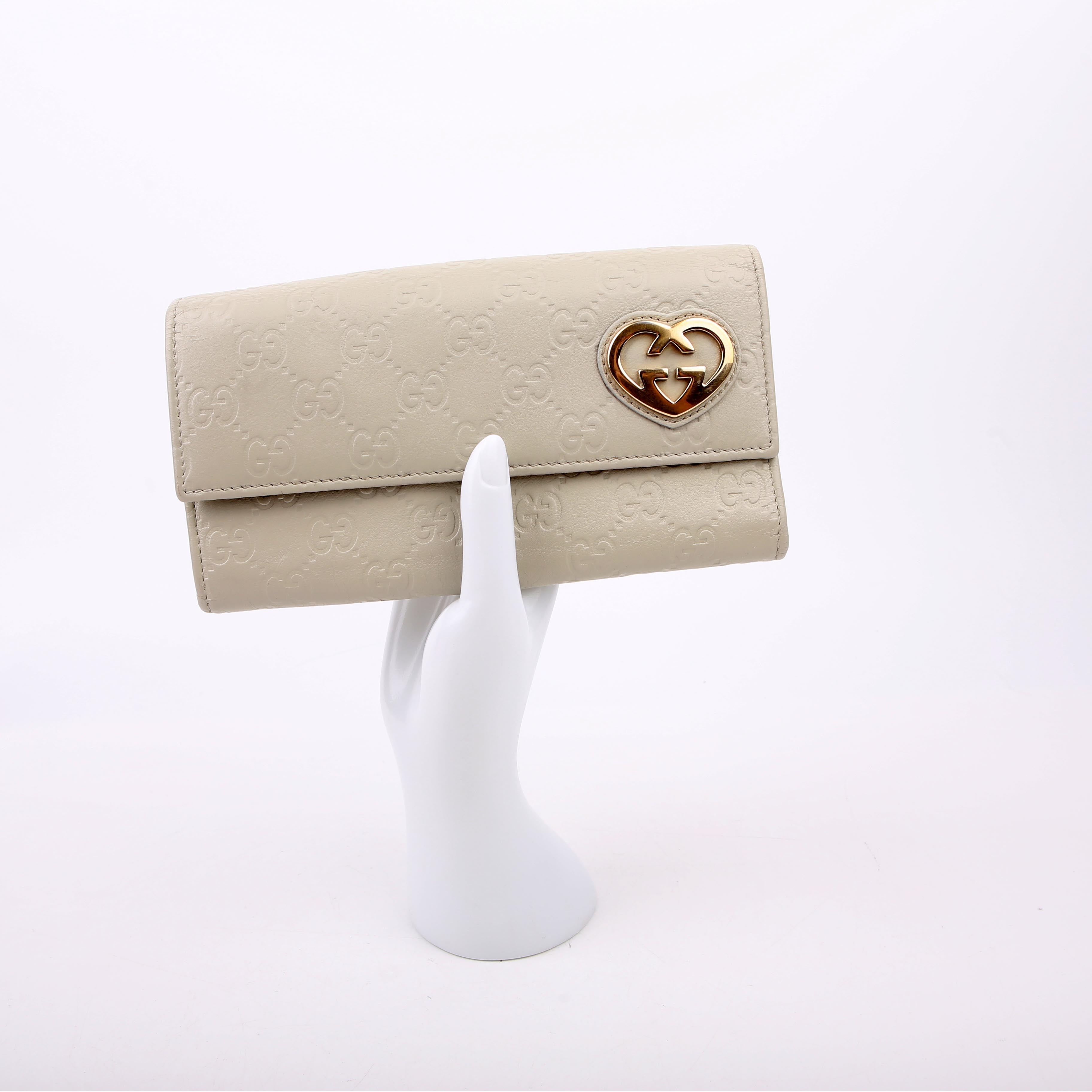 Gucci 251861 Guccissima Lovely Heart Continental Wallet