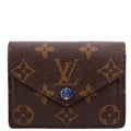 Marie Wallet Monogram Blue