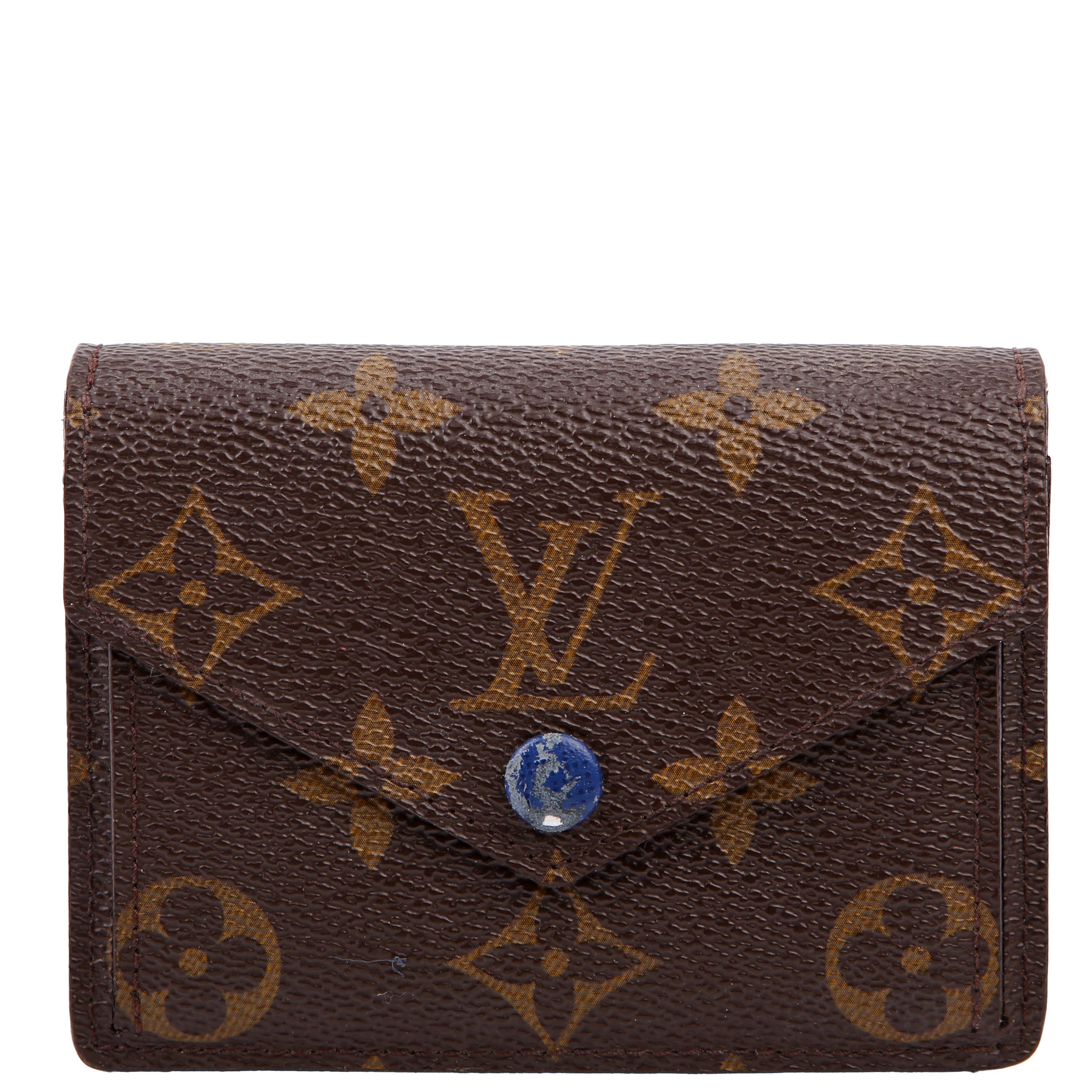 Marie Wallet Monogram Blue