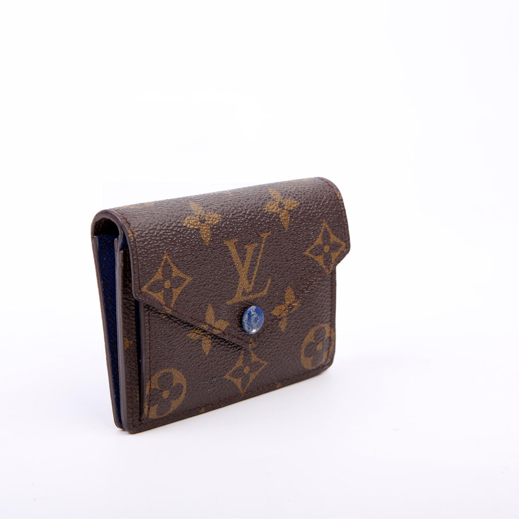 Marie Wallet Monogram Blue