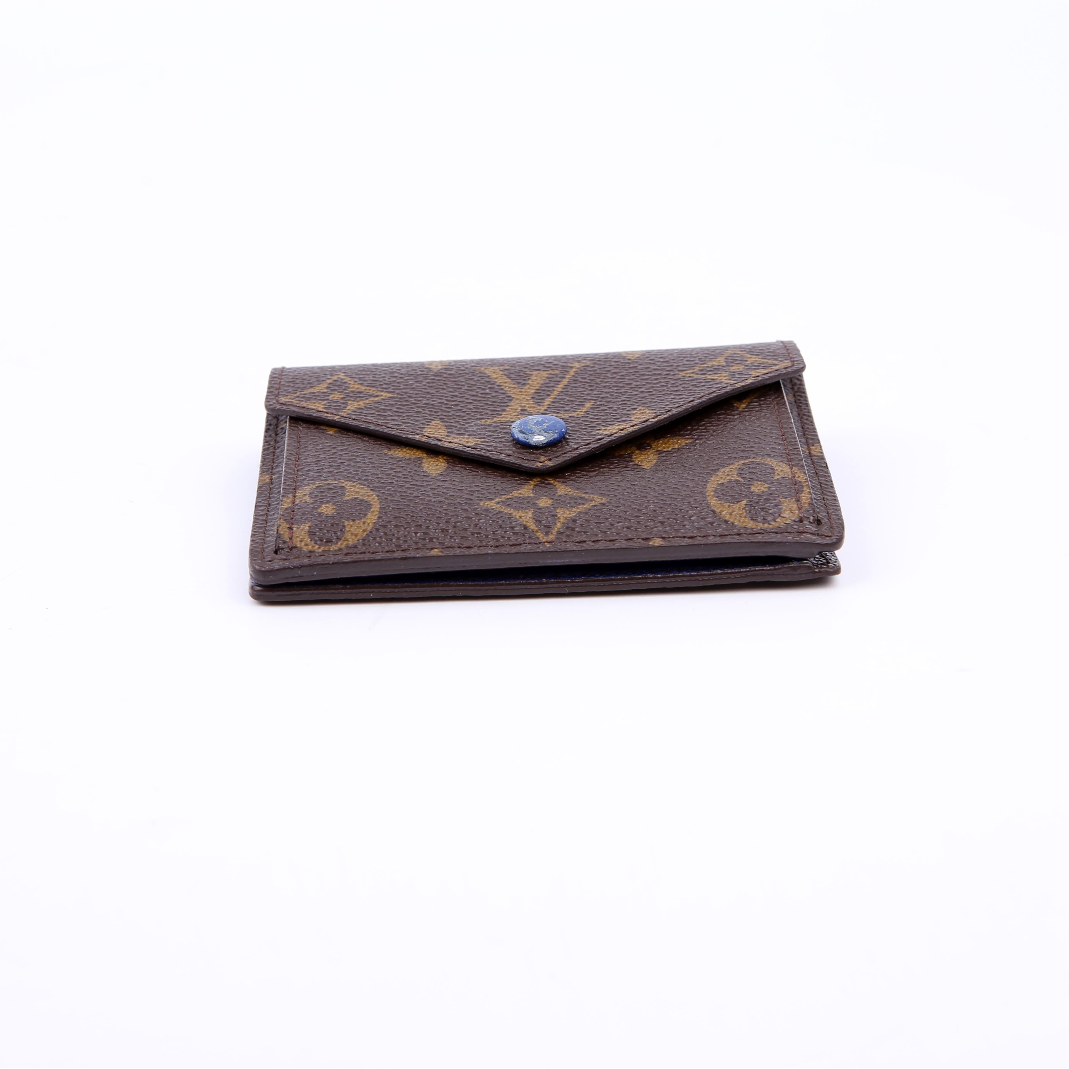 Marie Wallet Monogram Blue