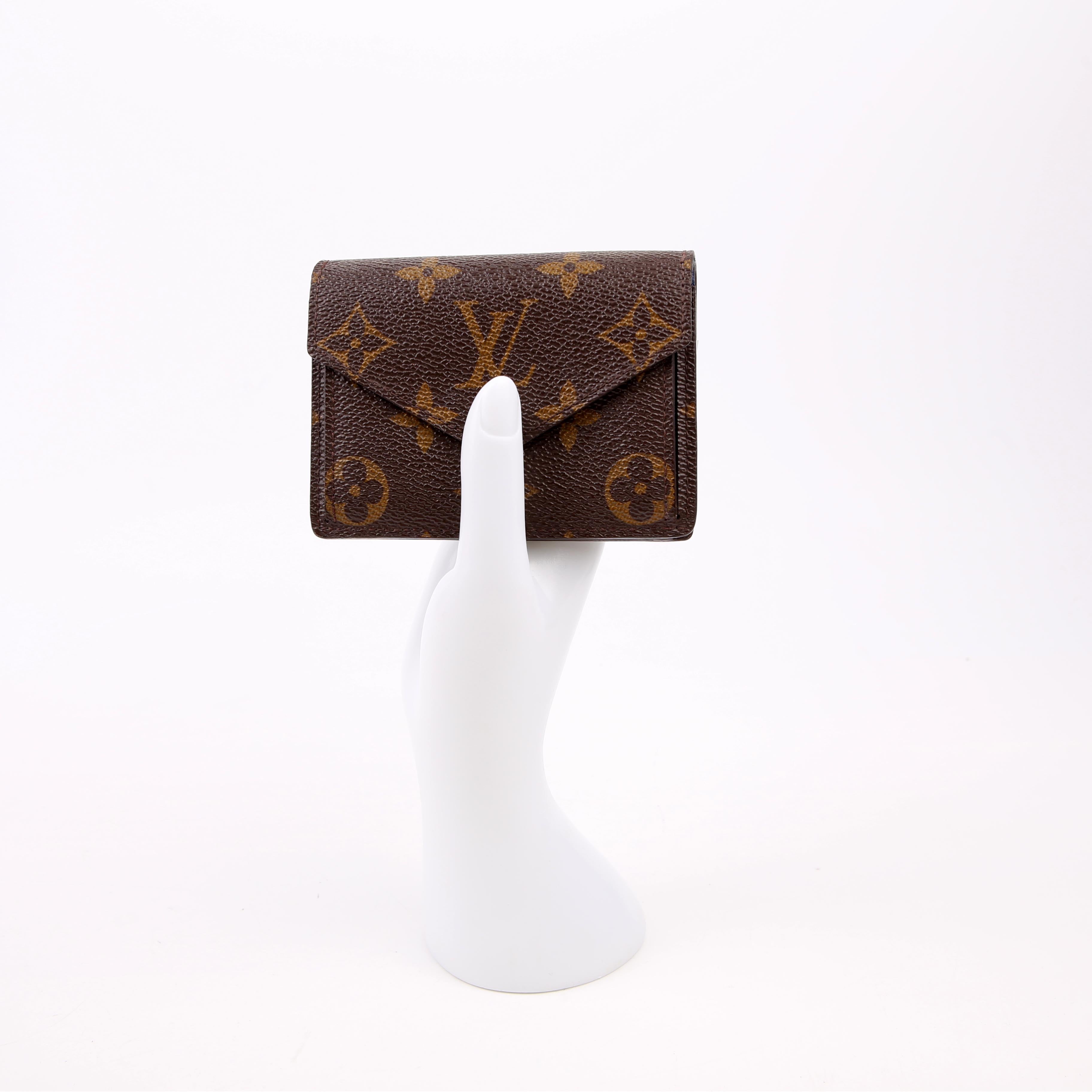 Marie Wallet Monogram Blue