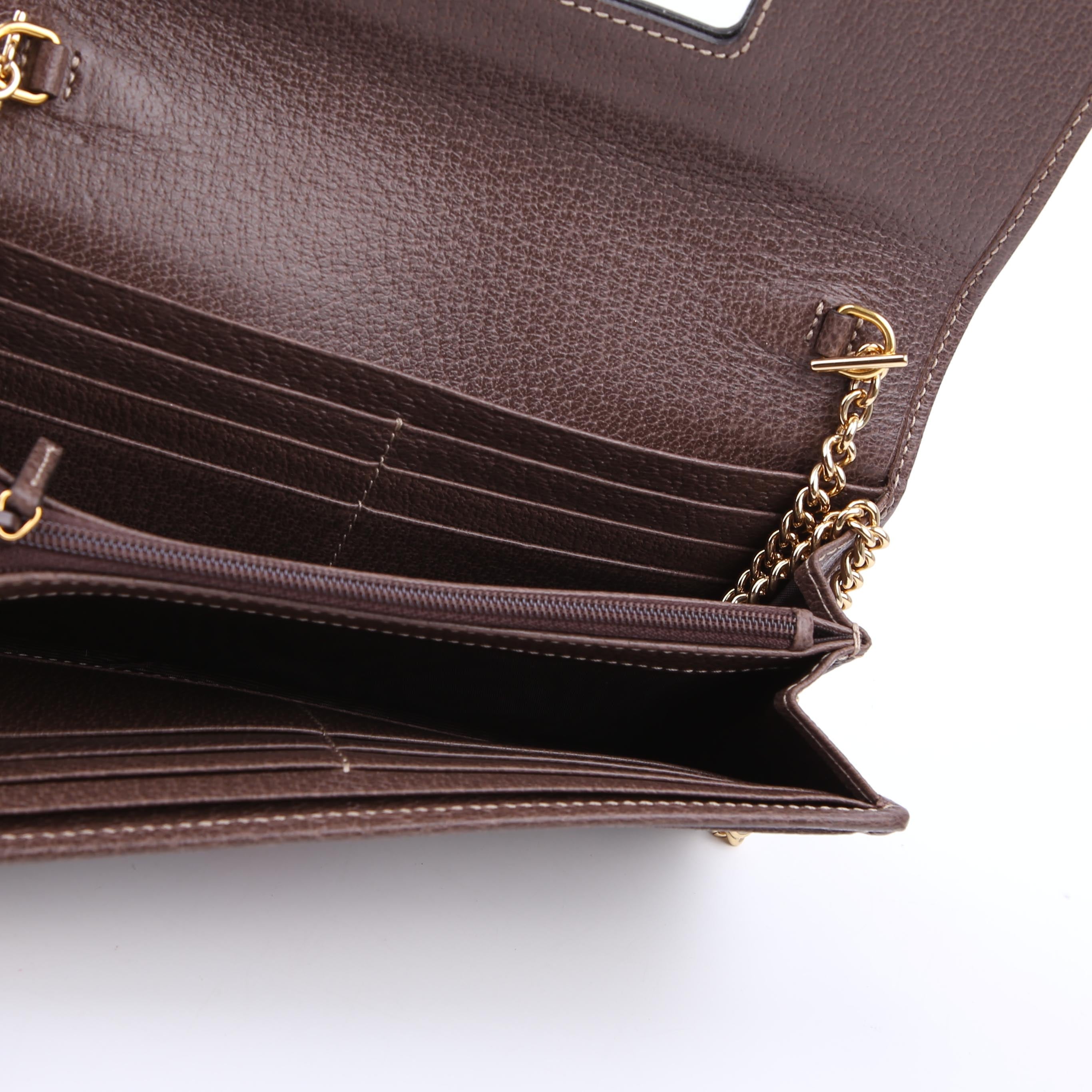 Gucci 546592 Ophidia GG Supreme Chain Wallet