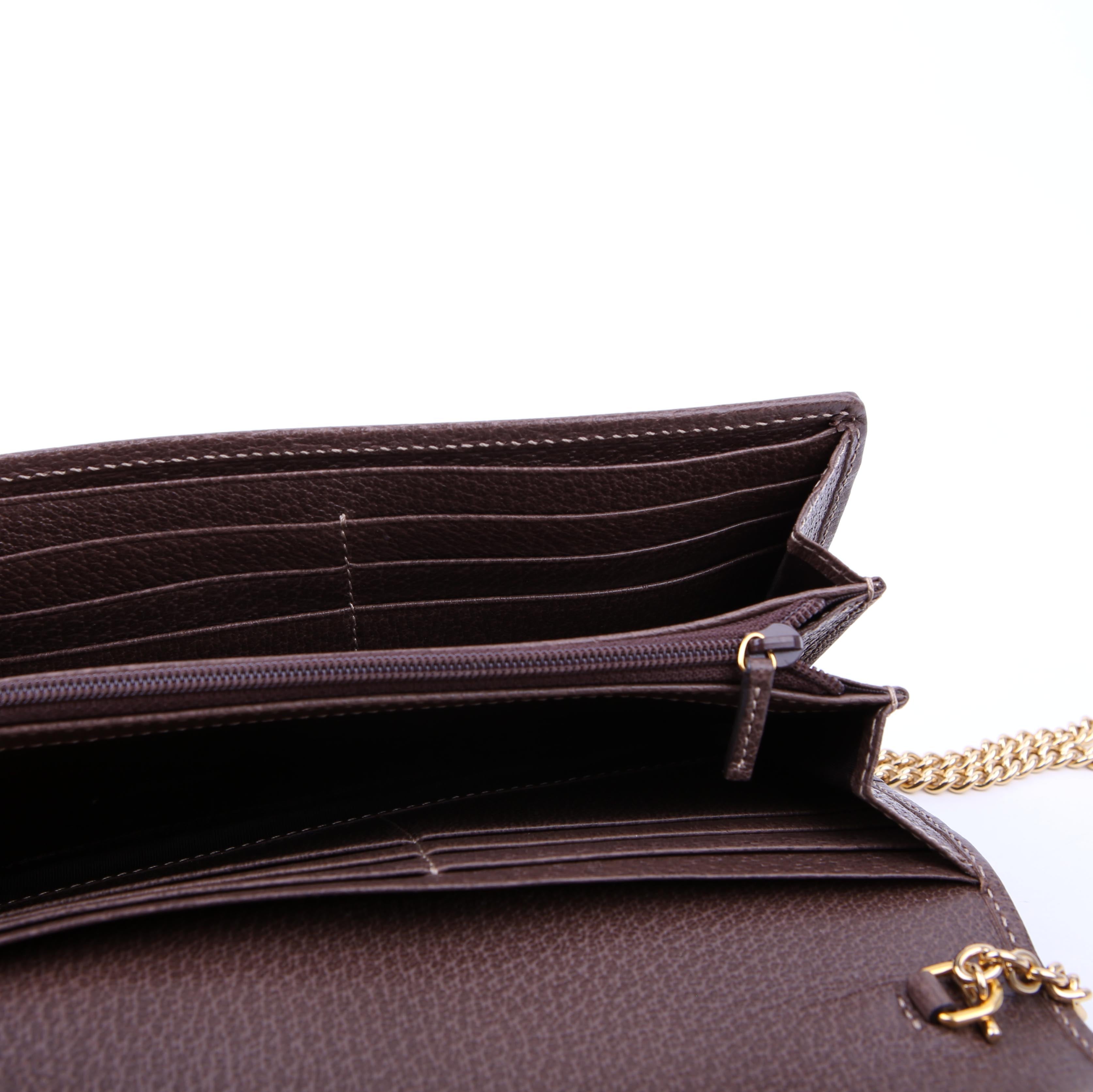Gucci 546592 Ophidia GG Supreme Chain Wallet