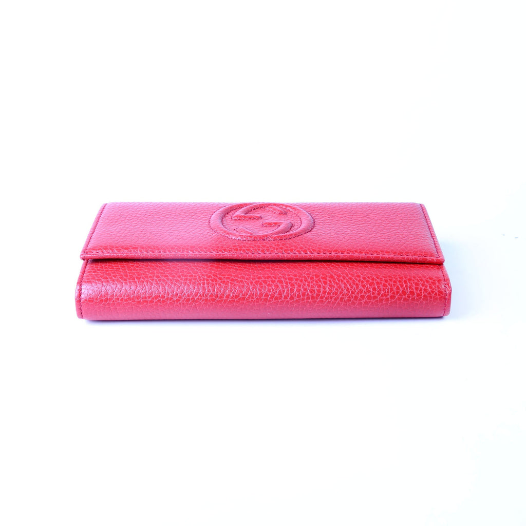 Gucci 598206 Soho Continental Wallet Red