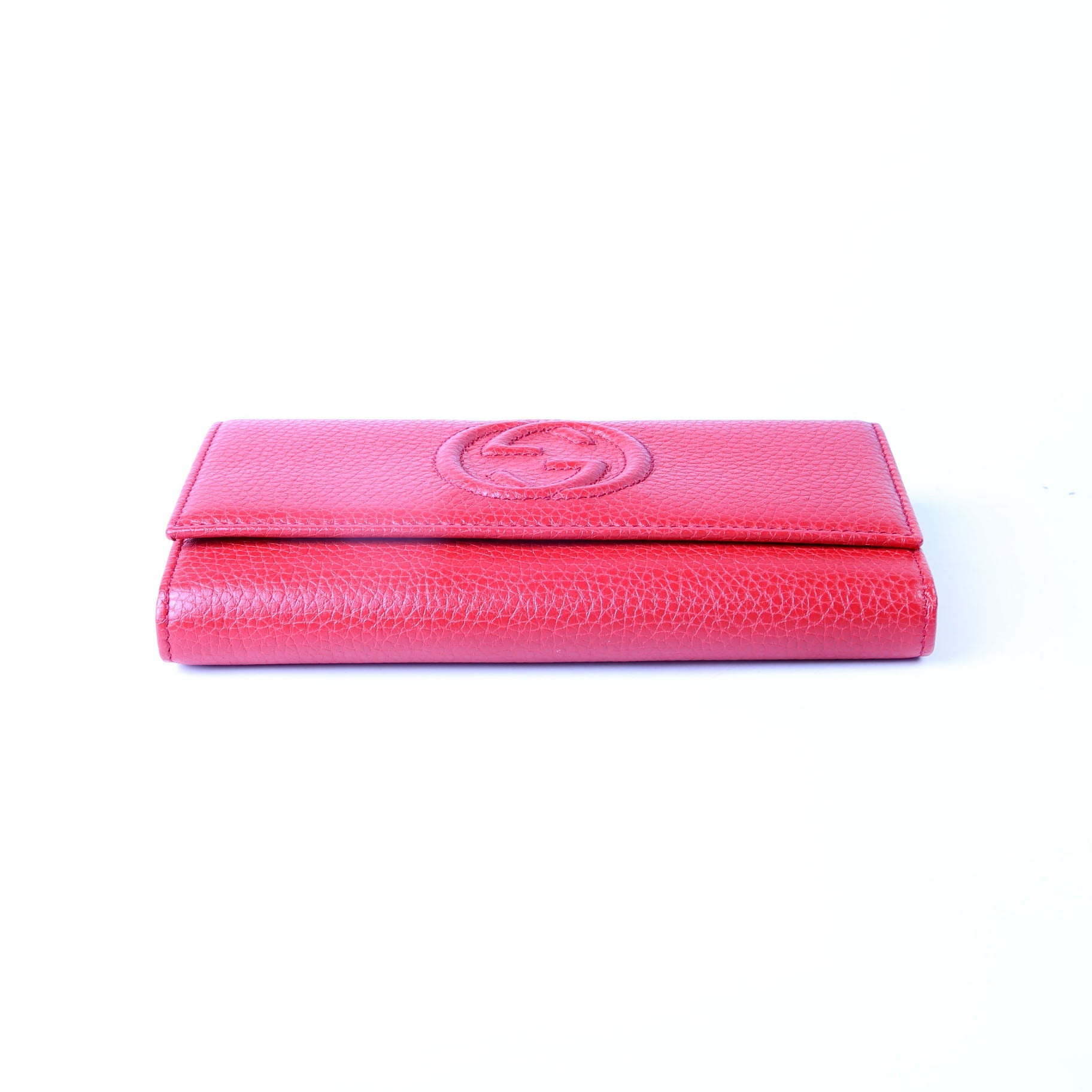 Gucci 598206 Soho Continental Wallet Red