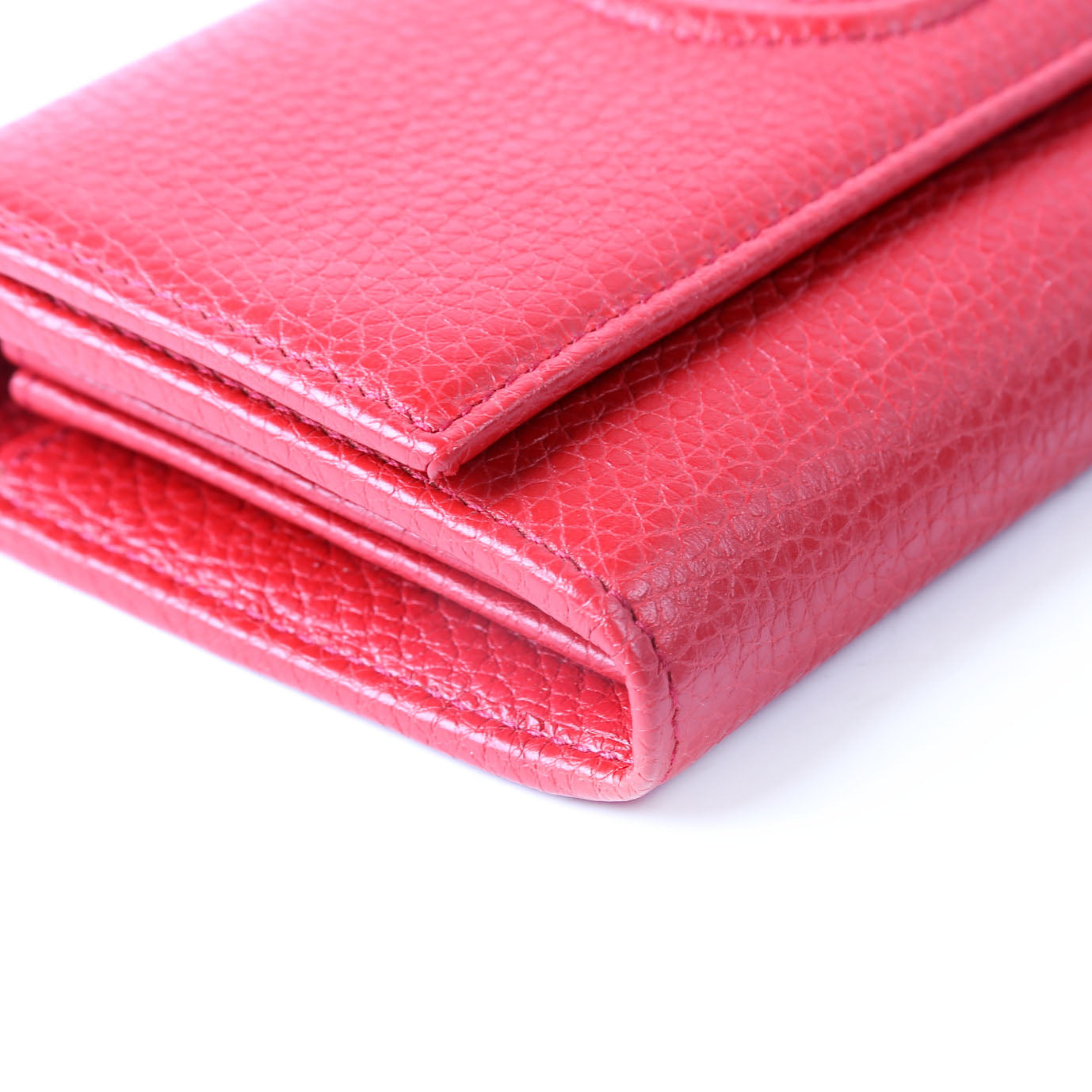 Gucci 598206 Soho Continental Wallet Red