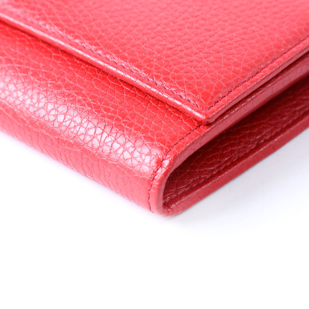 Gucci 598206 Soho Continental Wallet Red