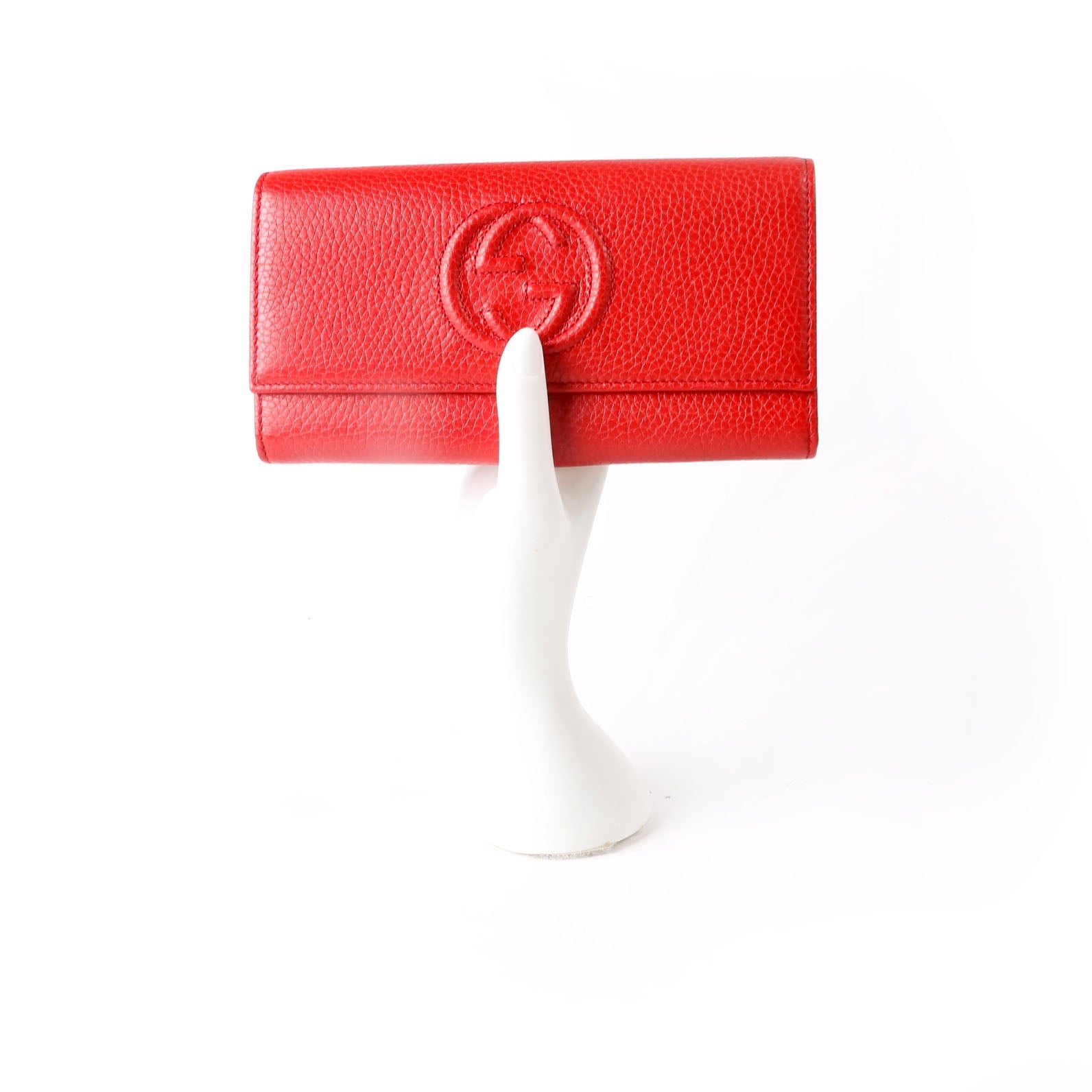 Gucci 598206 Soho Continental Wallet Red