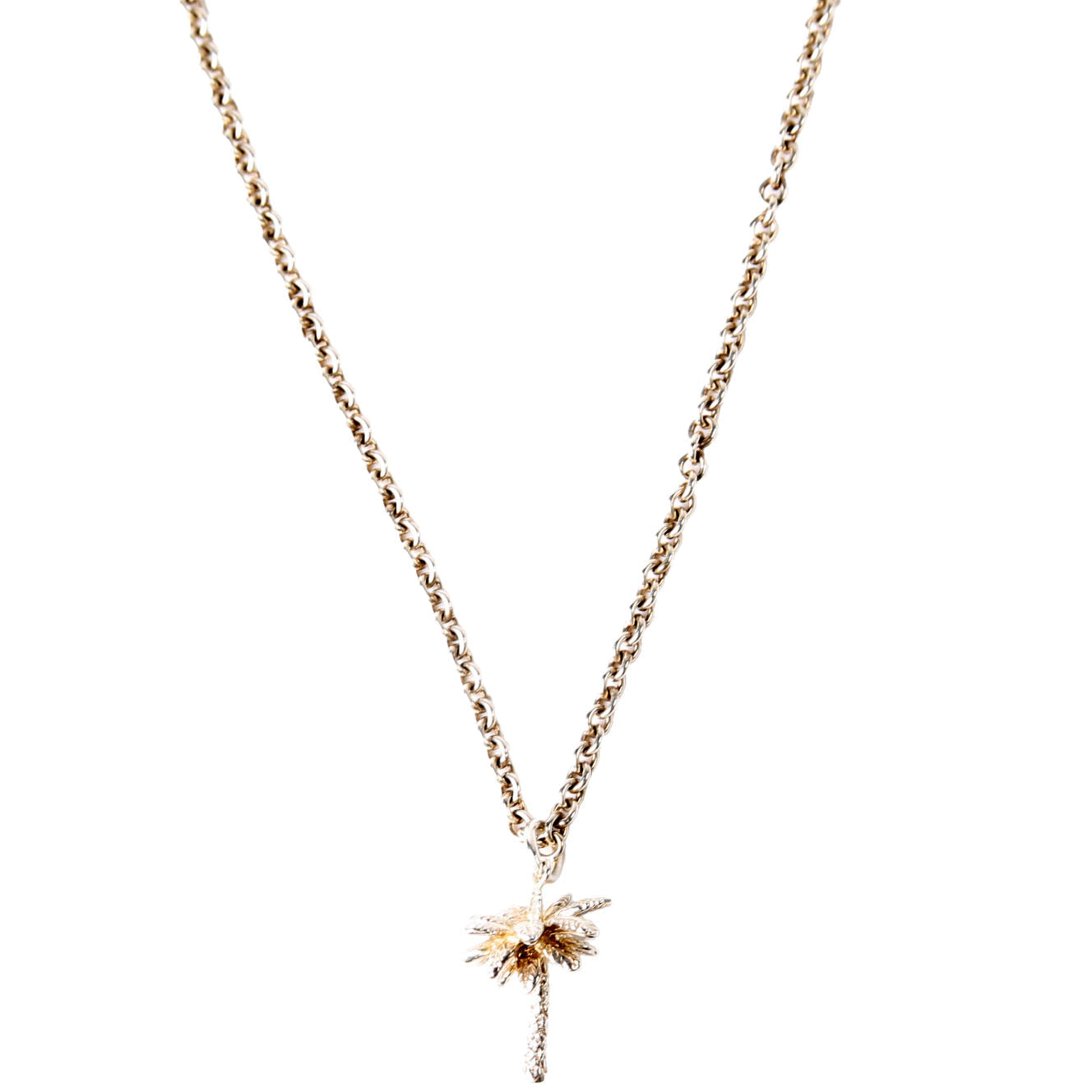Palm Tree Charm Necklace 925