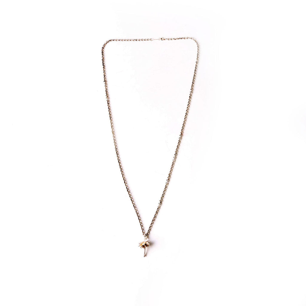 Palm Tree Charm Necklace 925