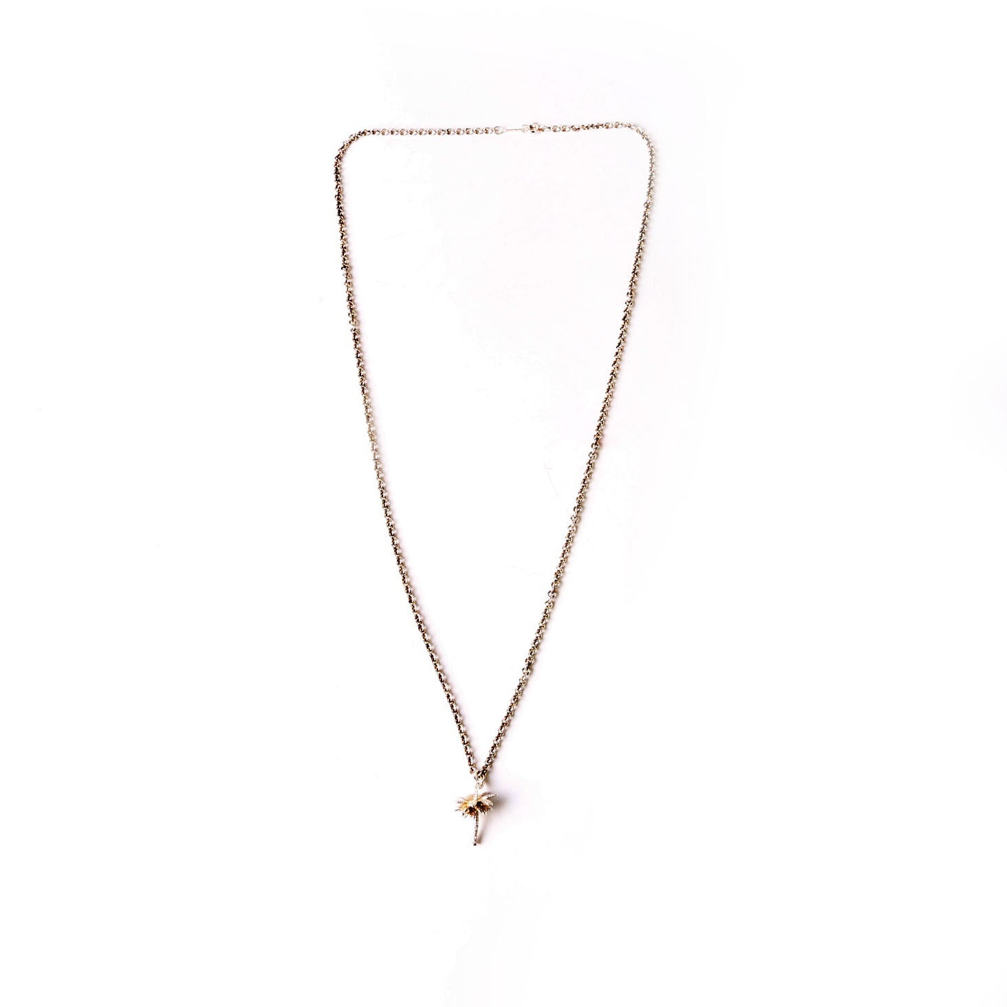 Palm Tree Charm Necklace 925
