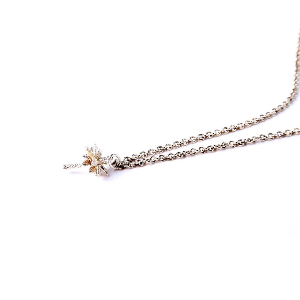 Palm Tree Charm Necklace 925