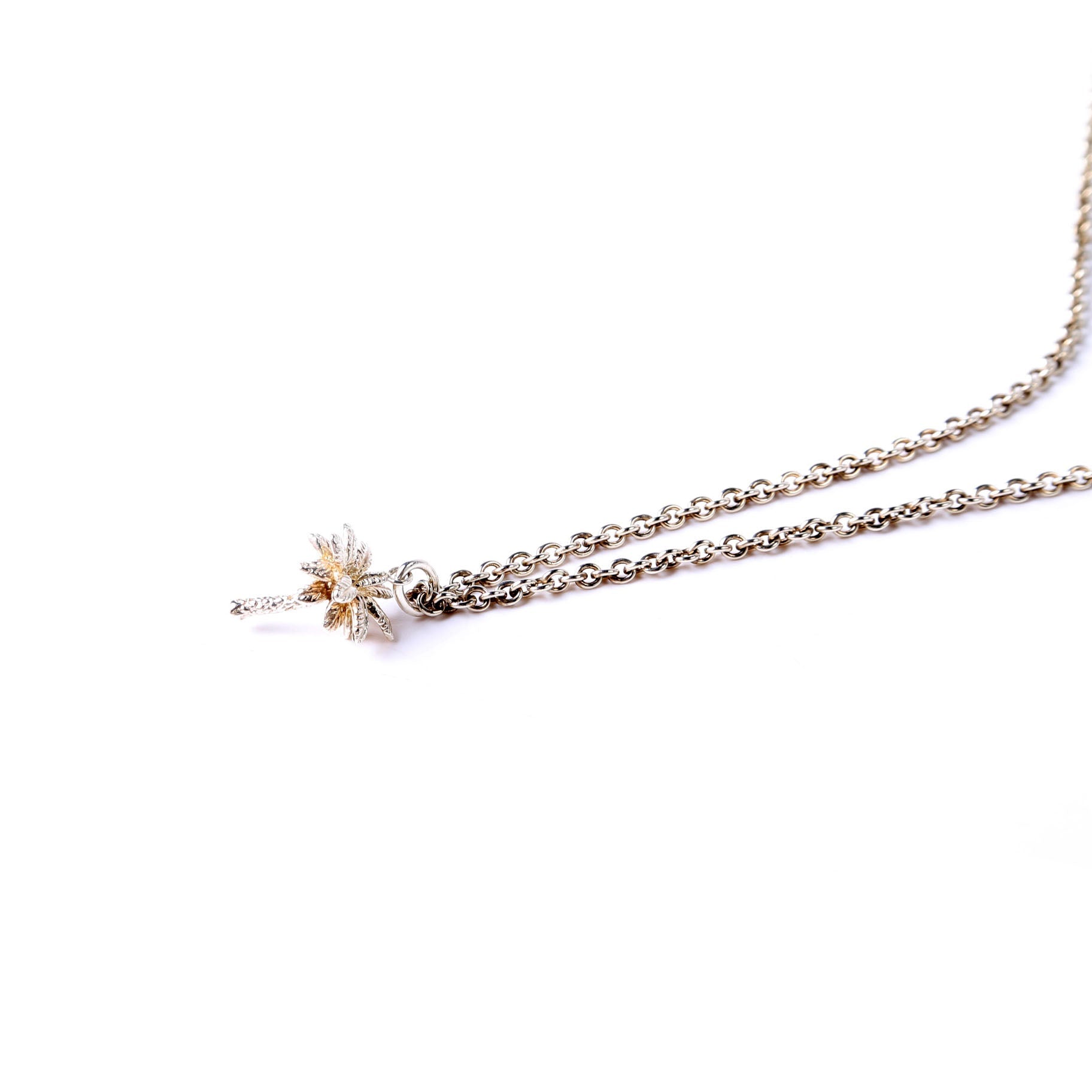 Palm Tree Charm Necklace 925