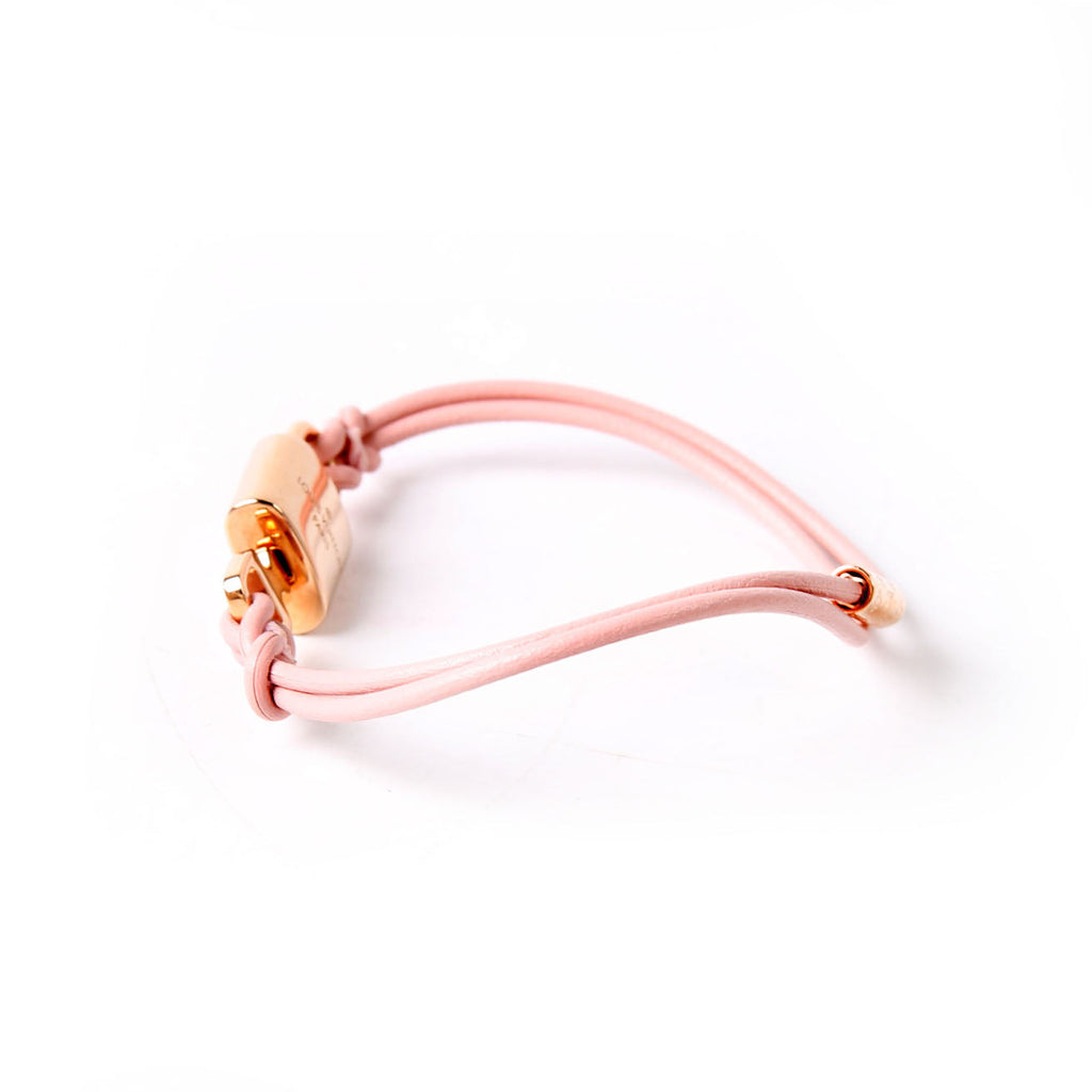 LV Padlock Bracelet Pink/Gold